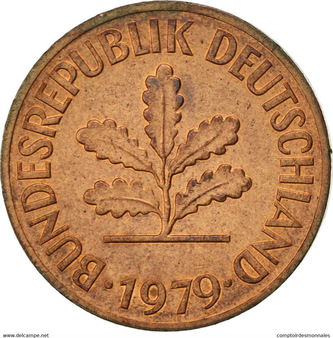 Monnaie, République Fédérale Allemande, 2 Pfennig, 1979, Stuttgart, TTB+ - 2 Pfennig