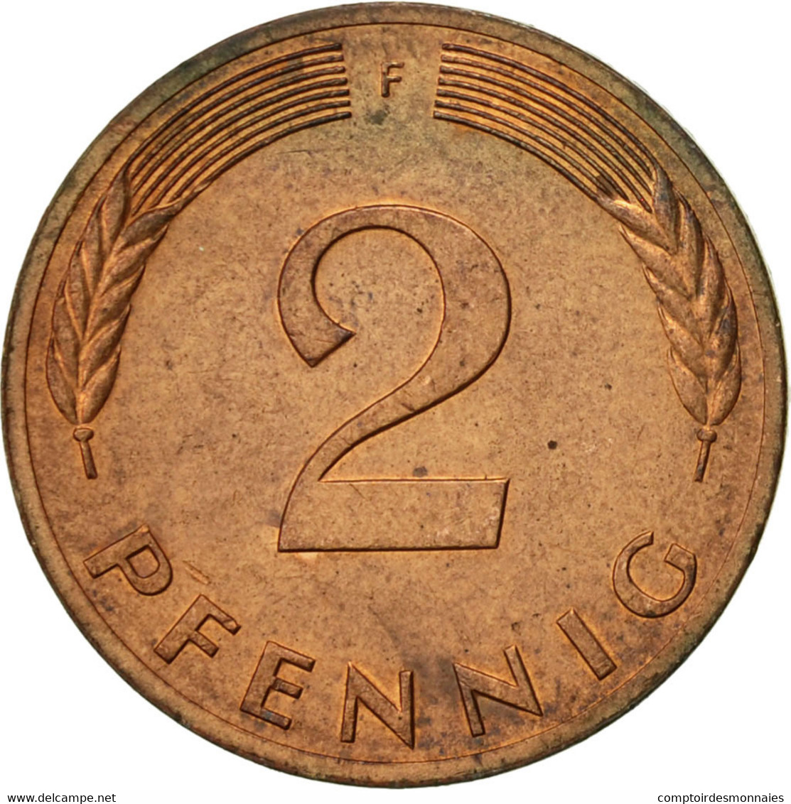 Monnaie, République Fédérale Allemande, 2 Pfennig, 1979, Stuttgart, TTB+ - 2 Pfennig
