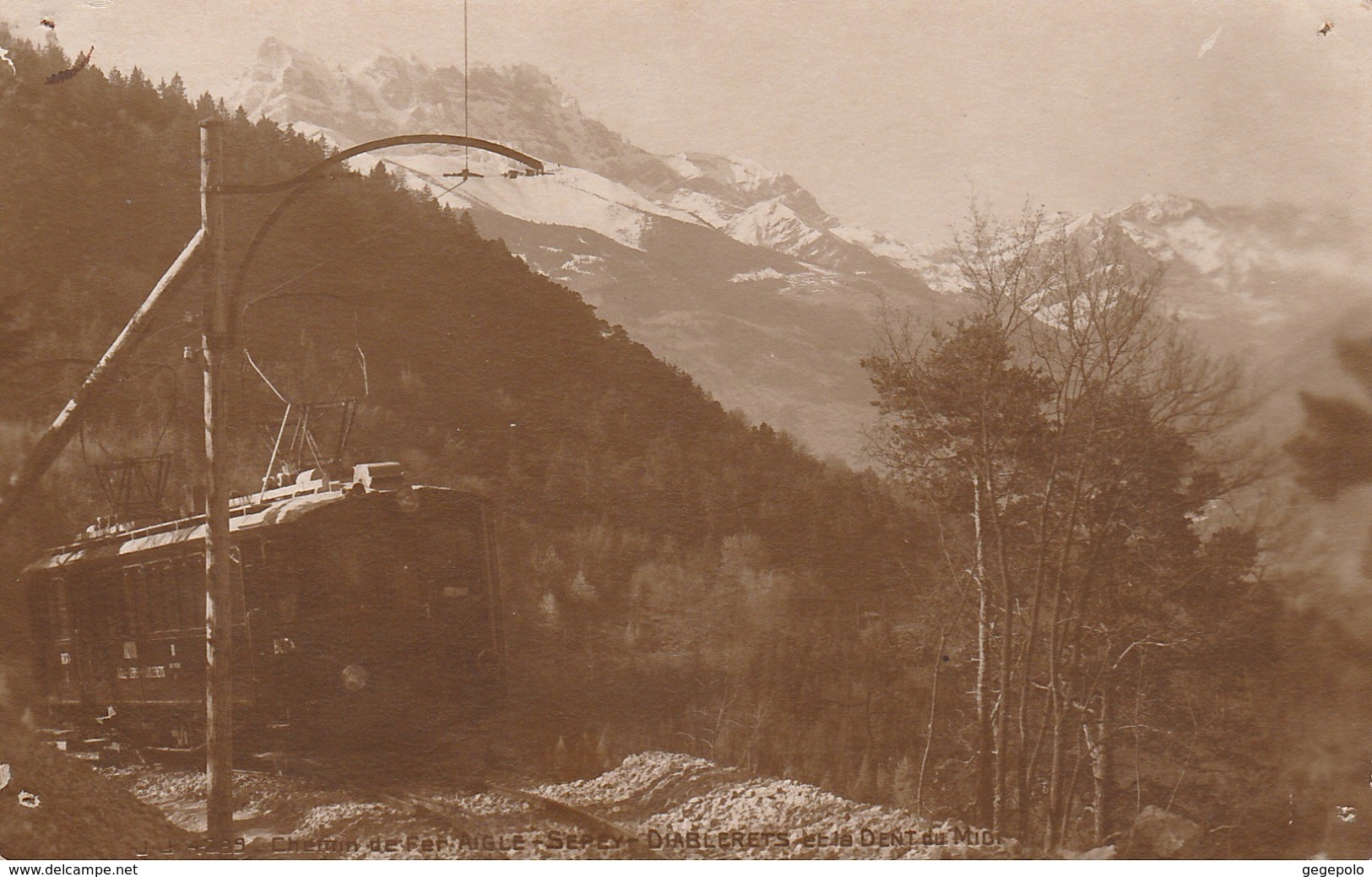 Chemin De Fer - AIGLE-SEPEY- DIABLERETS Et La Dent Du Midi - Aigle