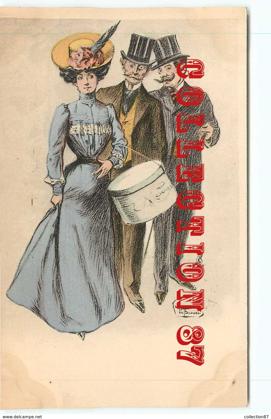 ART NOUVEAU Par LUBIN De BEAUVAIS - FEMME ELEGANTE Au CHAPEAU - CHARME MODE - ILLUSTRATEUR - ILLUSTRATORE ARS NOVA 1900 - Beauvais
