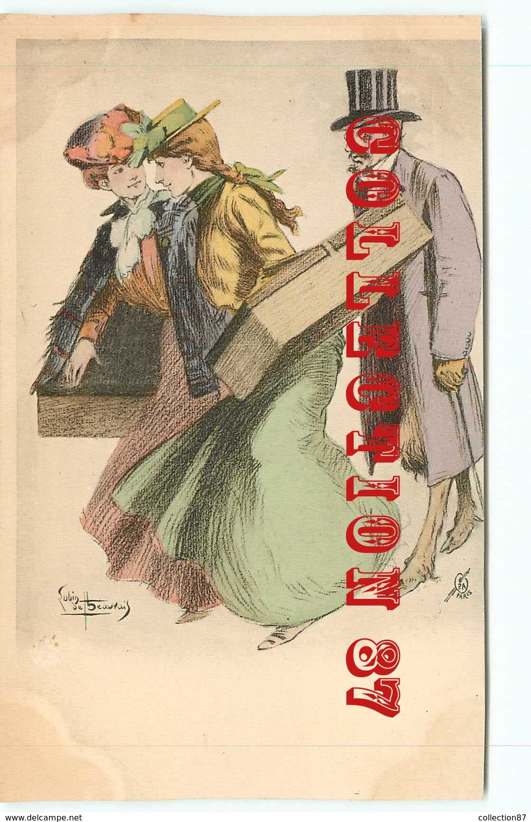 ART NOUVEAU Par LUBIN De BEAUVAIS - FEMME ELEGANTE Au CHAPEAU - CHARME MODE - ILLUSTRATEUR - ILLUSTRATORE ARS NOVA 1900 - Beauvais