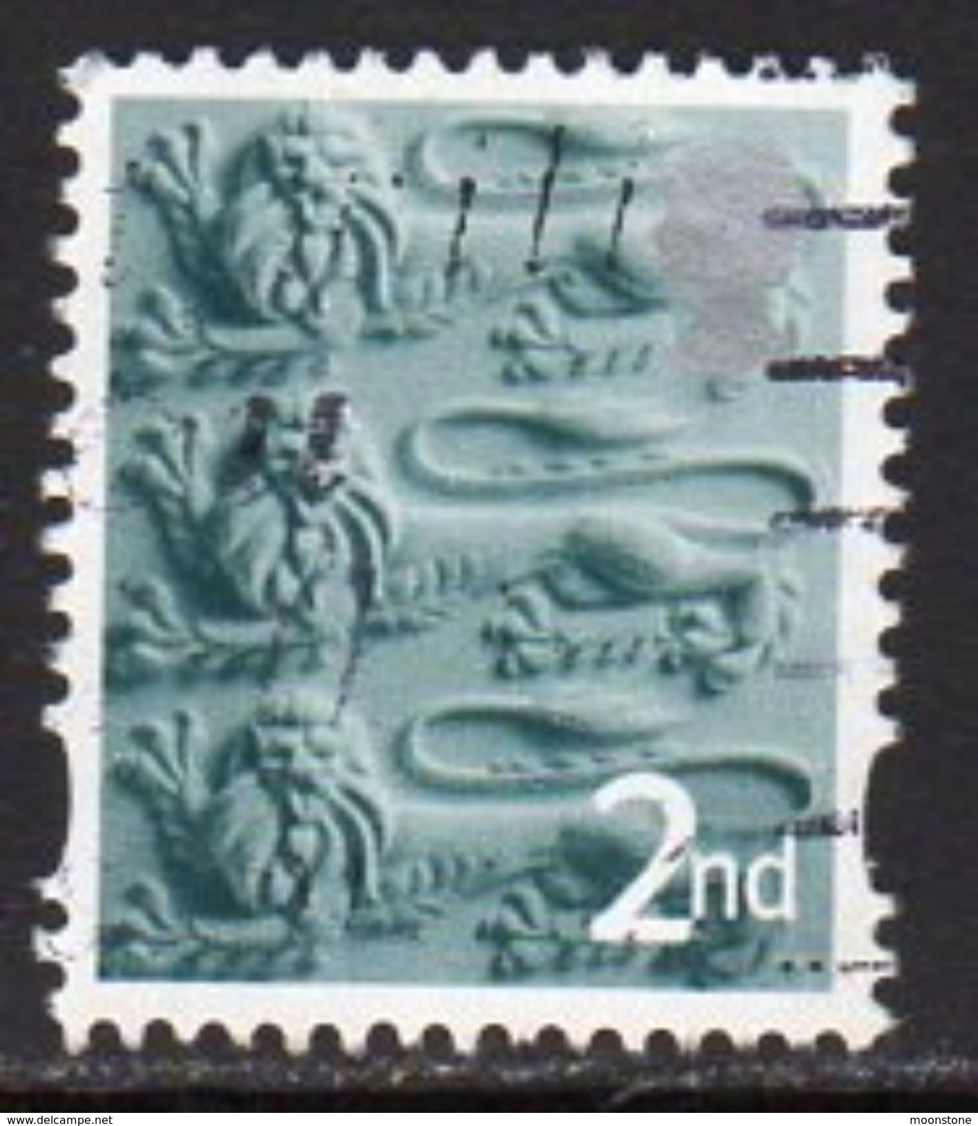 GB England 2001-2 2nd Class With Border Regional Country, Used, SG 6 - Angleterre