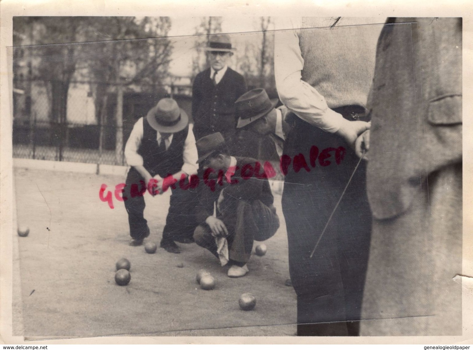 87 -MEZIERES SUR ISSOIRE - BELLAC- PETANQUE - BELLE PHOTO ORIGINALE - PROVENANCE  FAMILLE DU SECTEUR NORD HAUTE VIENNE - Bowls - Pétanque