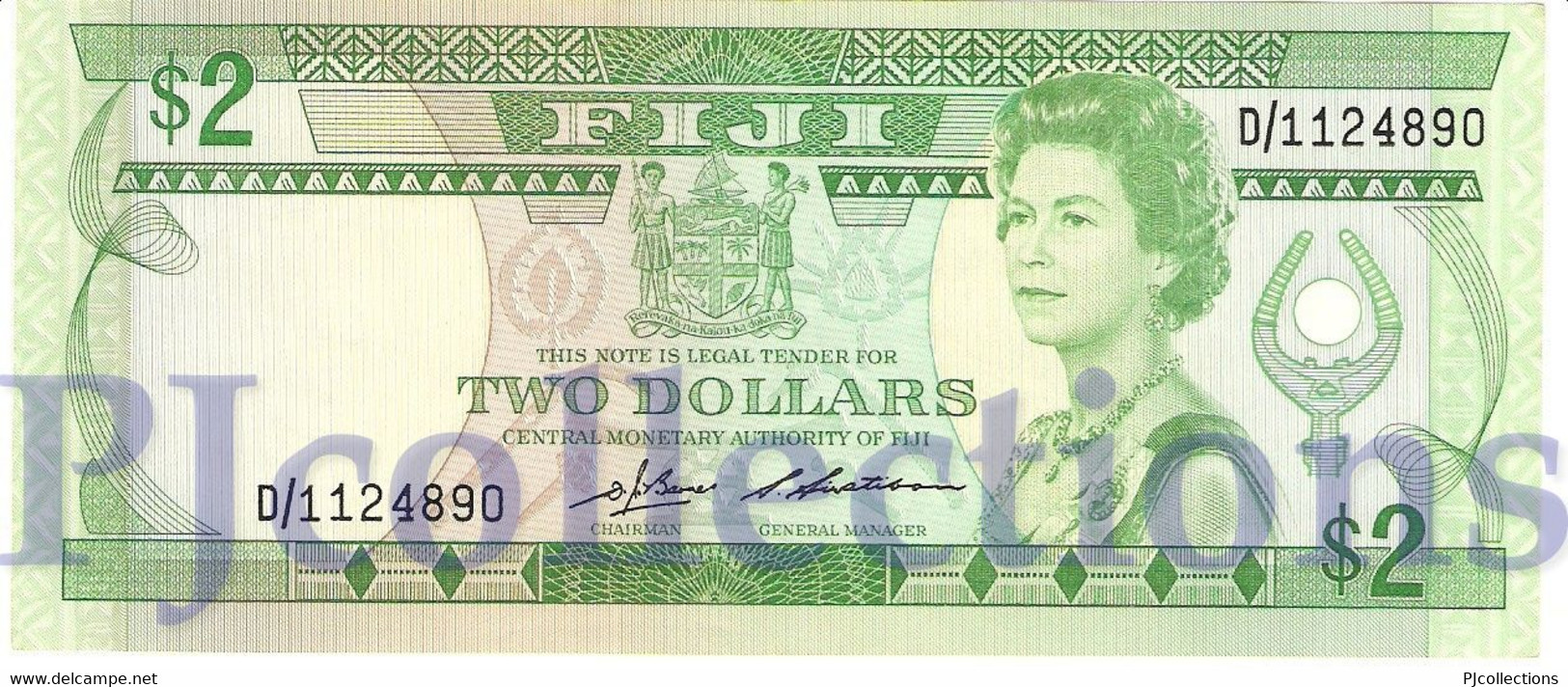 FIJI 2 DOLLARS 1983 PICK 82a AU/UNC - Fiji