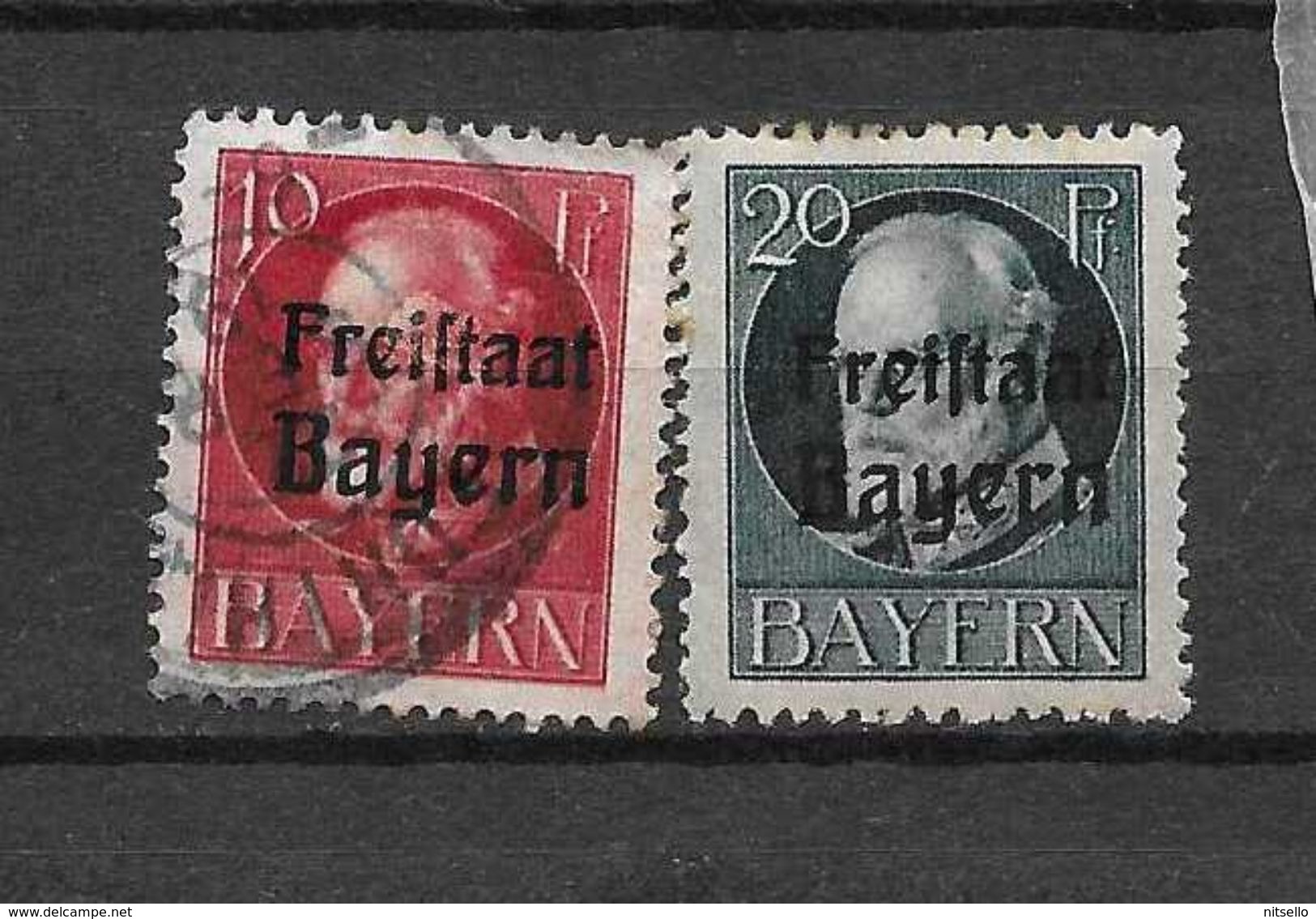 LOTE 1327   ////   ALEMANIA BAYERN  AÑO 1919 - YVERT Nº:  155+157        ¡¡¡¡¡¡¡  LIQUIDATION !!!!!!!! - Otros & Sin Clasificación