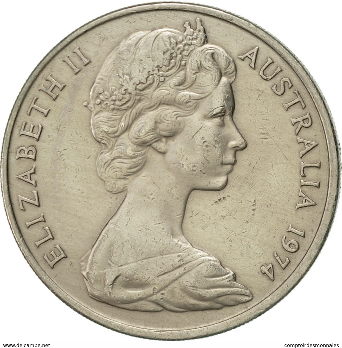 Monnaie, Australie, Elizabeth II, 20 Cents, 1974, TTB+, Copper-nickel, KM:66 - 20 Cents