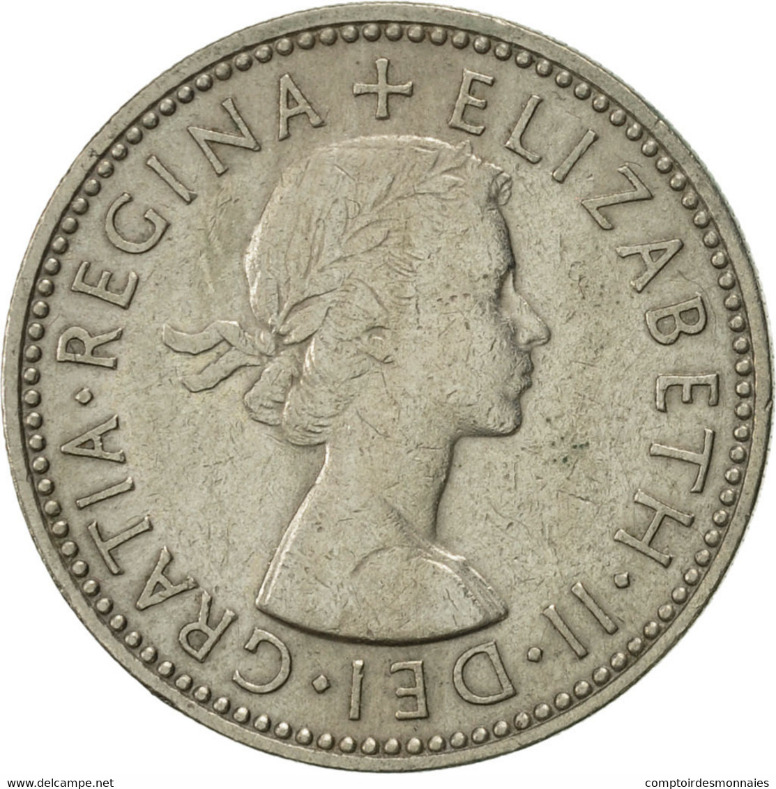 Monnaie, Grande-Bretagne, Elizabeth II, Shilling, 1958, TTB, Copper-nickel - I. 1 Shilling