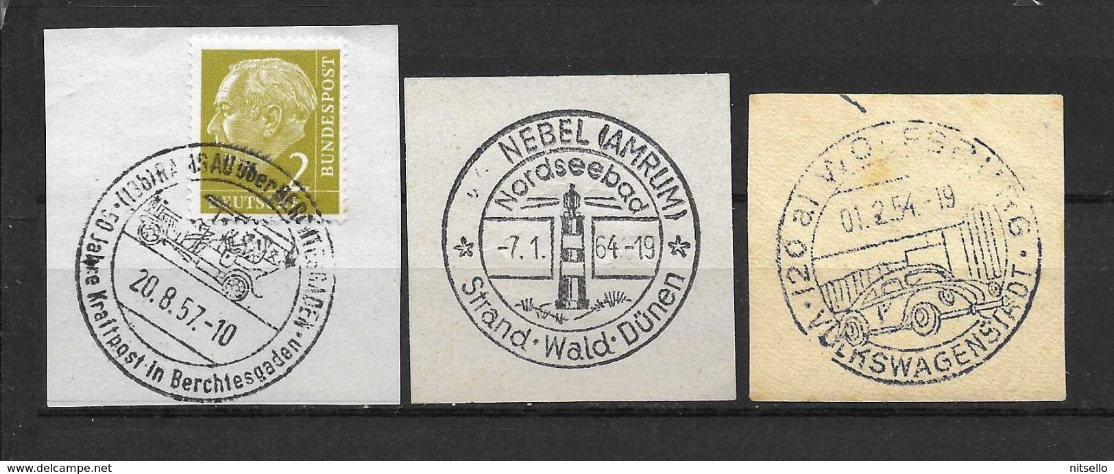 LOTE 1331  ////  ALEMANIA  ///   LOTE DE FECHADORES-MATASELLOS - Maschinenstempel (EMA)