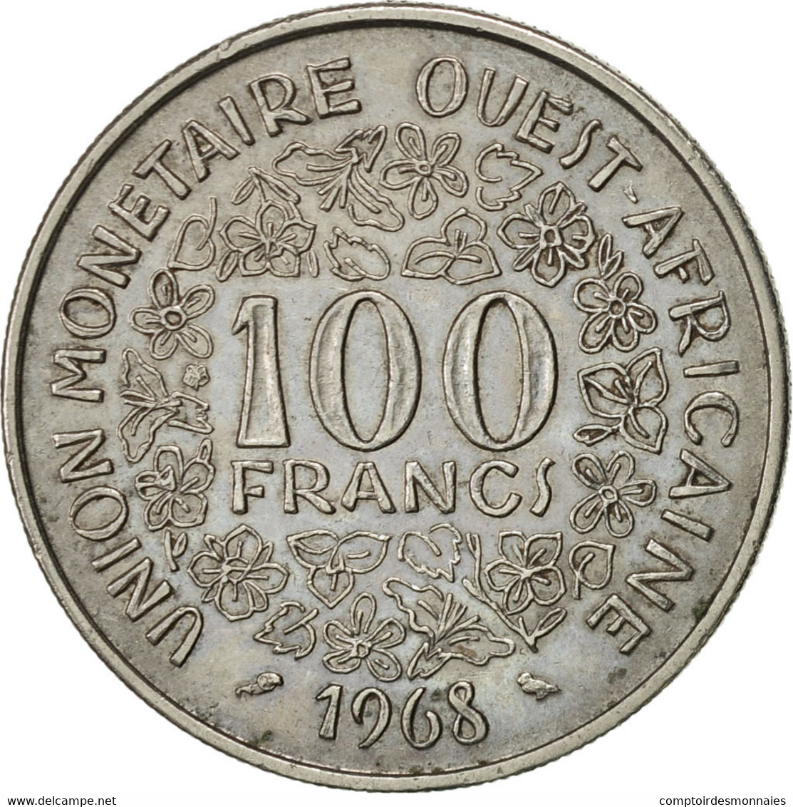 Monnaie, West African States, 100 Francs, 1968, Paris, TTB+, Nickel, KM:4 - Ivory Coast