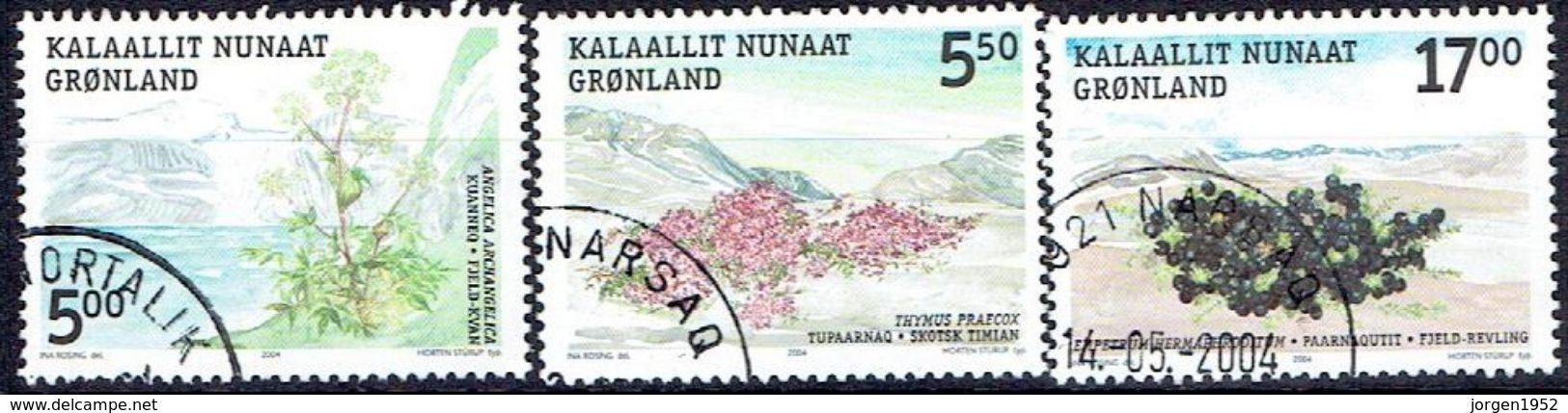 GREENLAND  # FROM 2004 STAMPWORLD  415-17 - Gebraucht