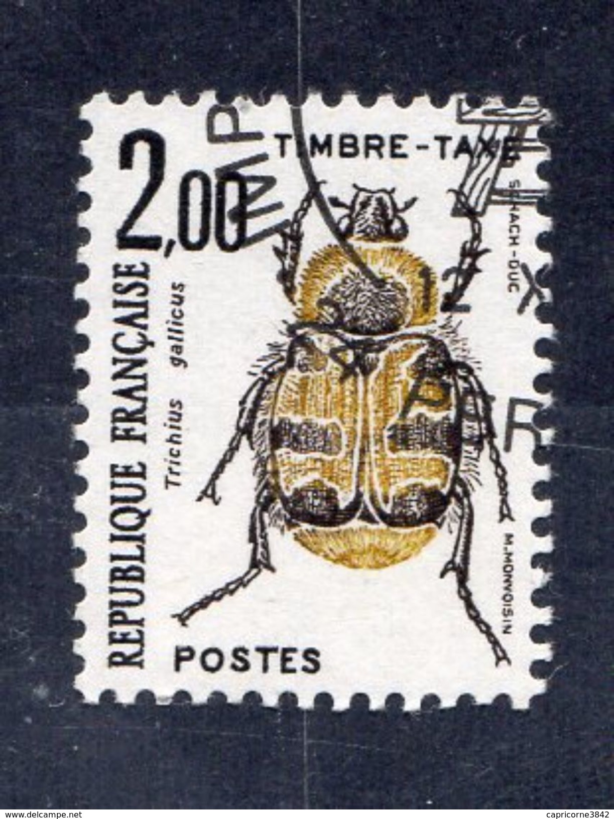 Timbre Taxe "Coléoptère" N° 107 - Neuf  - Préoblitéré Cachet "Imprimerie Des Timbres-Poste De Périgueux" - 1960-... Ungebraucht