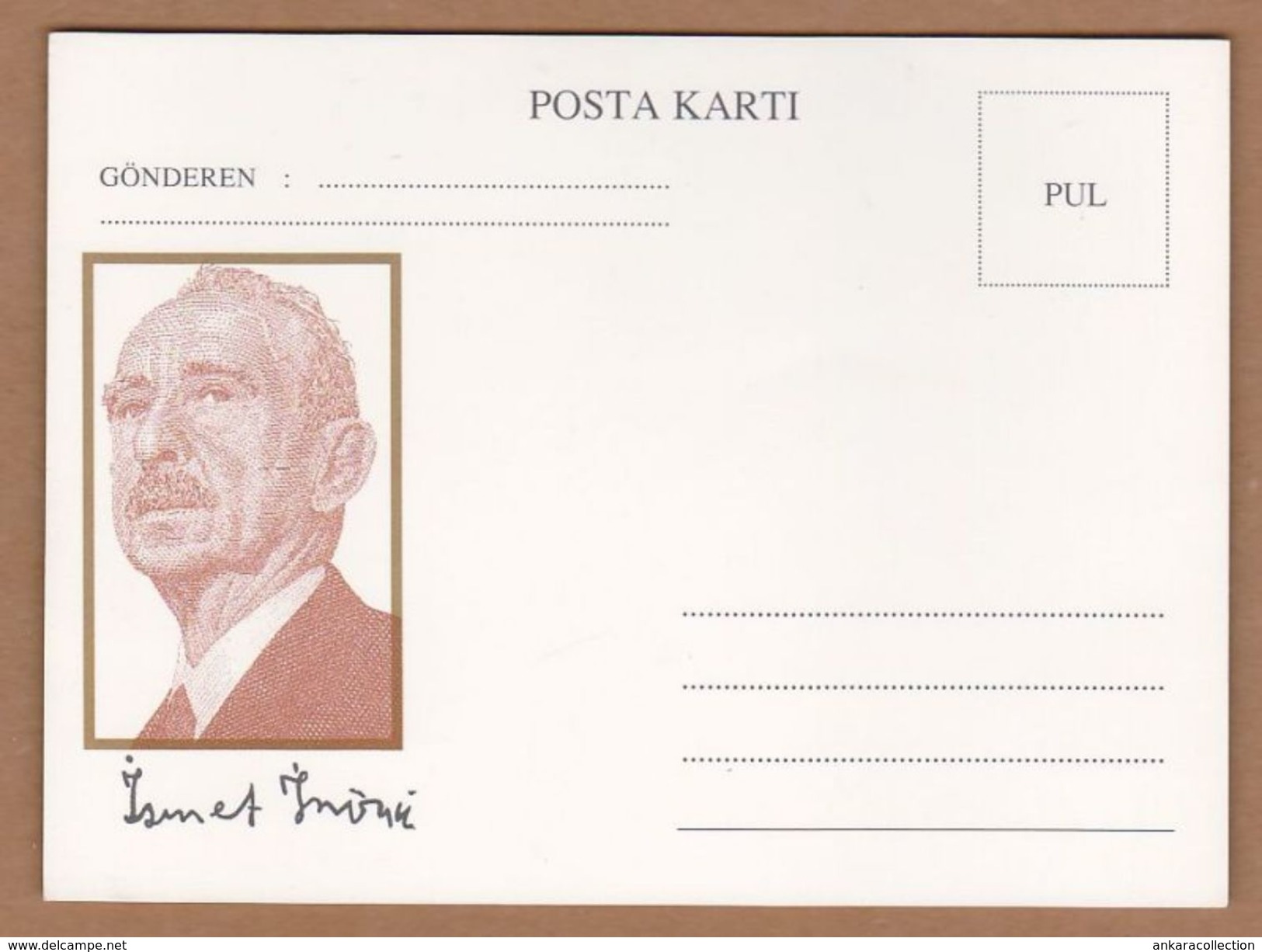 AC - TURKEY POSTAL STATIONERY - ISMET INONU - Postal Stationery