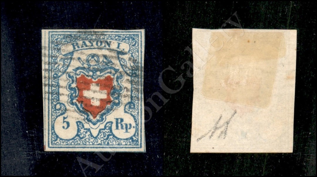 1851 - Rayon I - 5 Rp. (9II) - Molto Bello - Diena (130+) - Autres & Non Classés