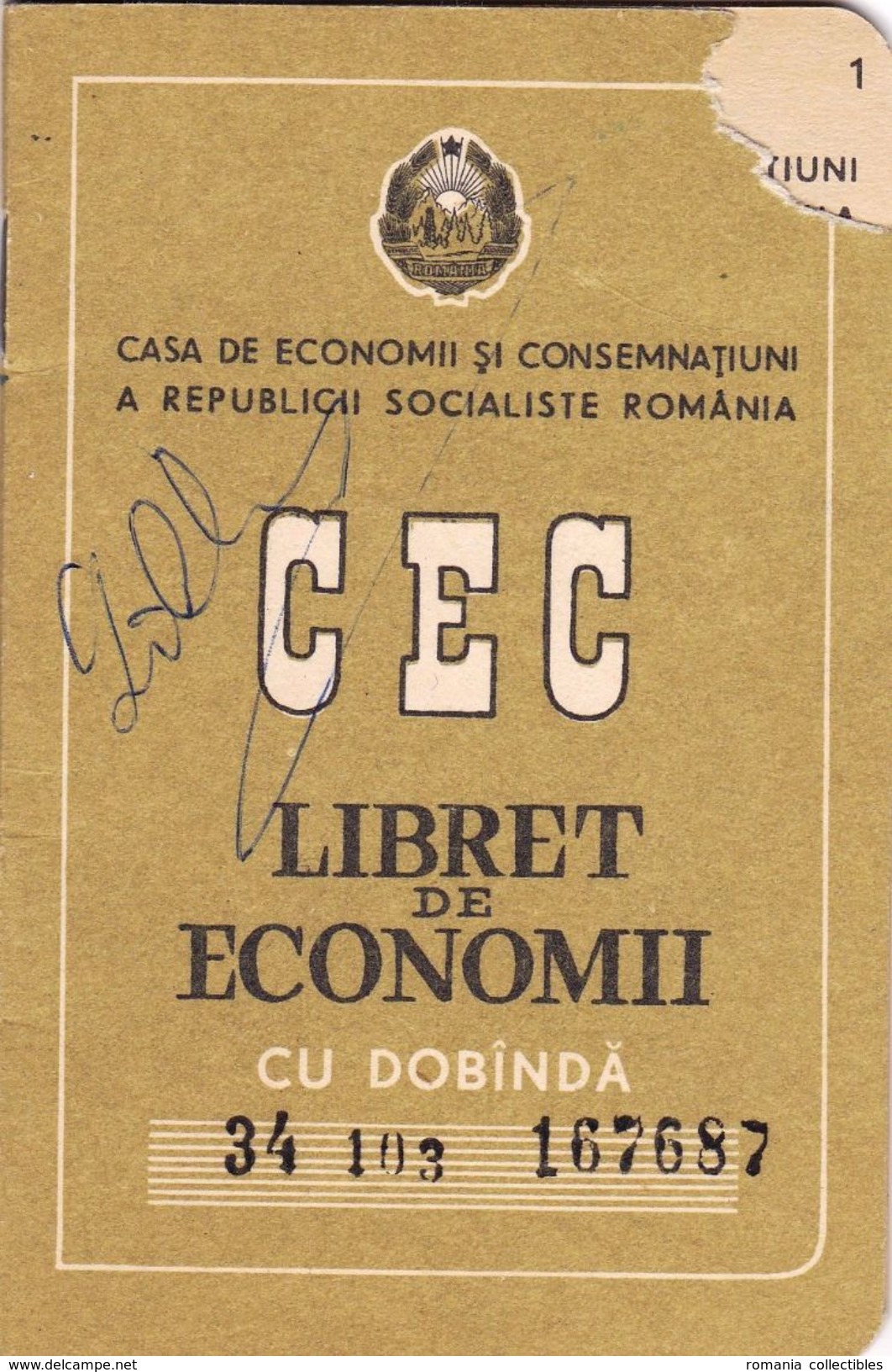 Romania, 1978, Vintage Bank Checkbook / Term Savings Book, CEC - RSR - Chèques & Chèques De Voyage