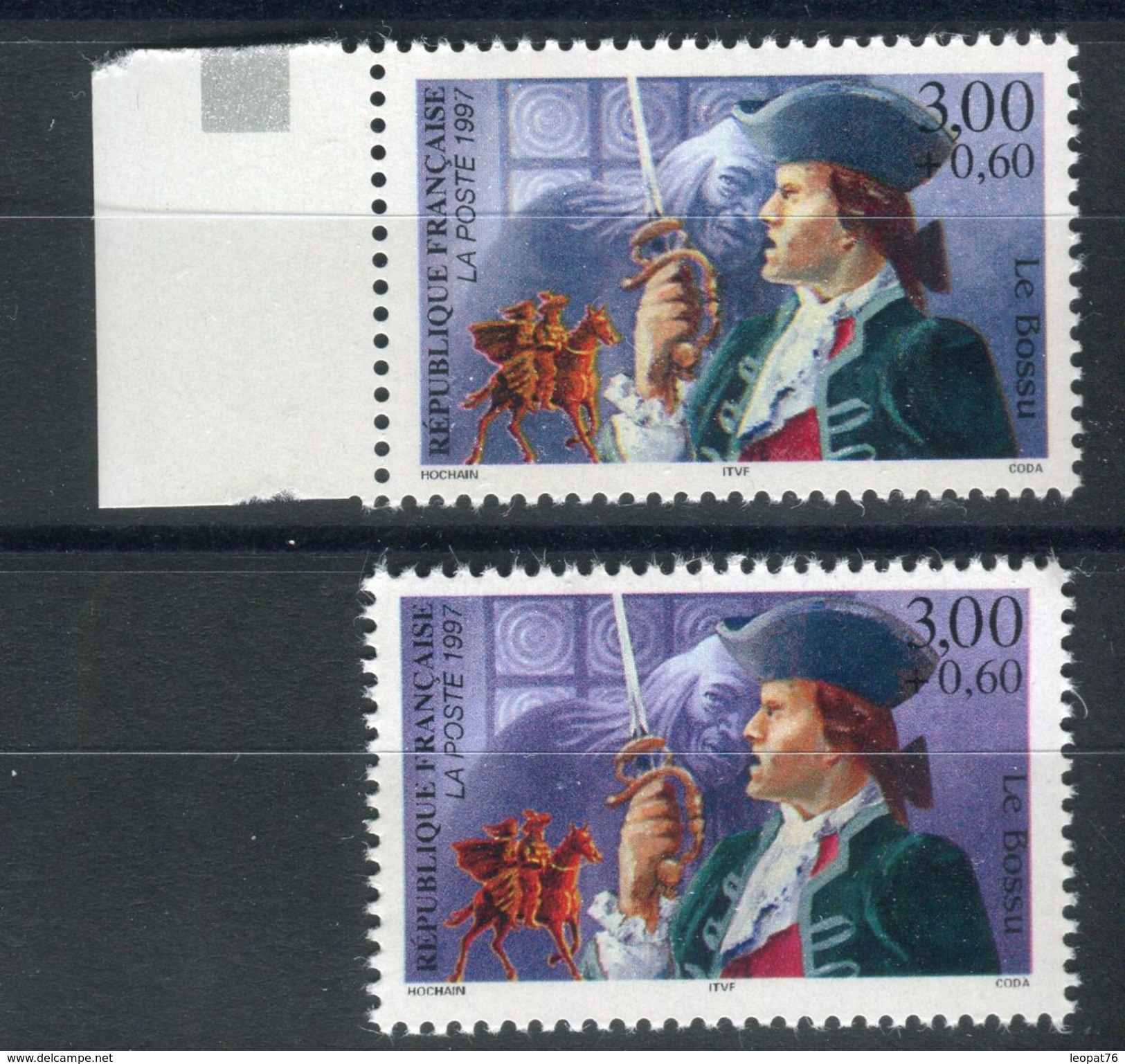 France - N° Yvert 3120 / Maury 3107, Variété 1 Exemplaire Violet + 1 Bleu - Ref V 101 - Ungebraucht