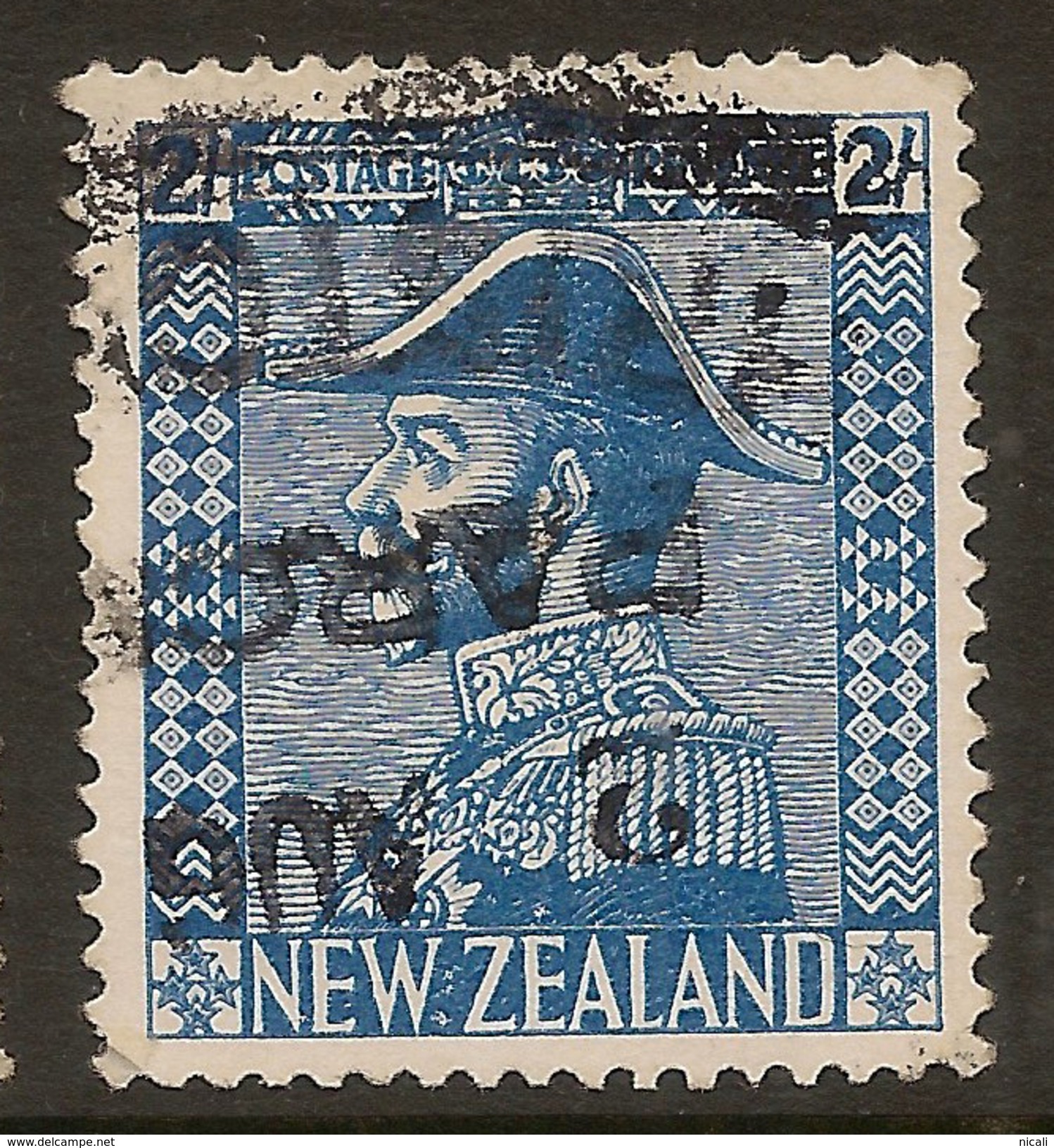 NZ 1926 2/- Admiral SG 469 U #AAE38 - Used Stamps