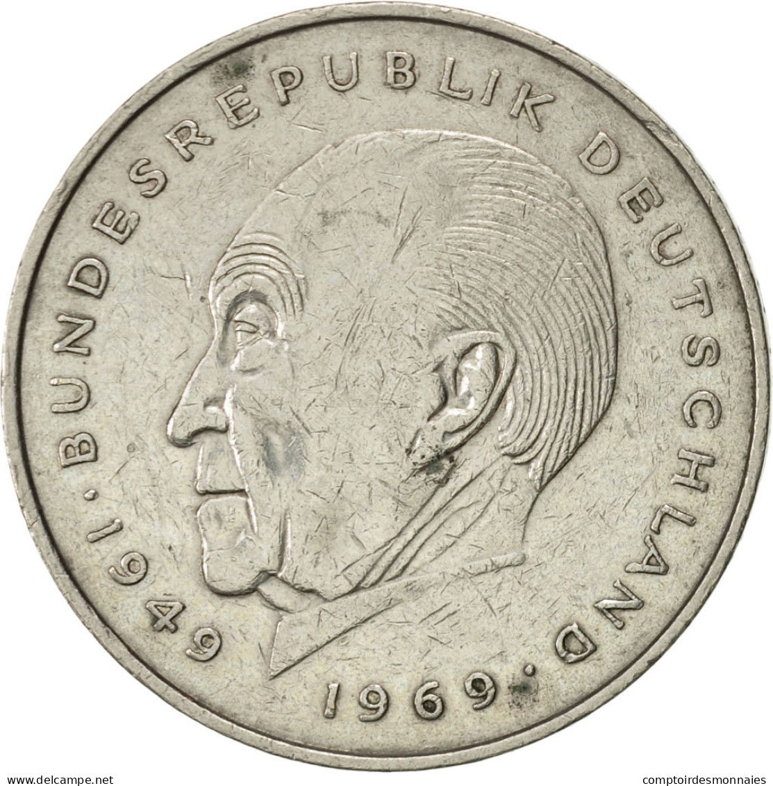 Monnaie, République Fédérale Allemande, 2 Mark, 1977, Hambourg, TTB+ - 2 Marcos