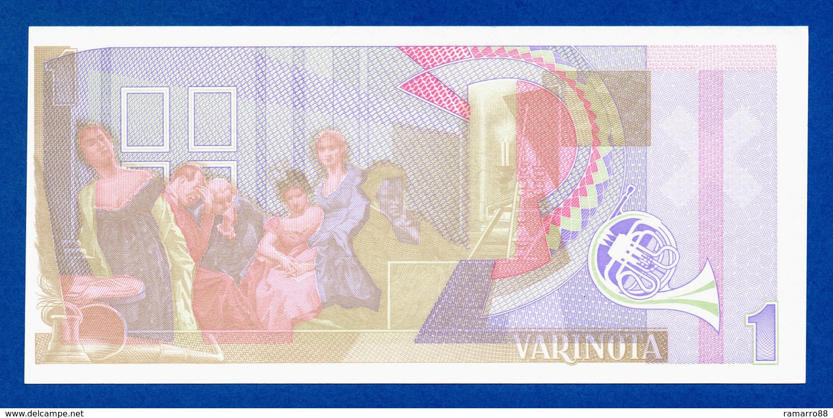 De La Rue Giori S.A. Varinota Beethoven Color Trial #05 - Specimen Test Note Unc - Specimen