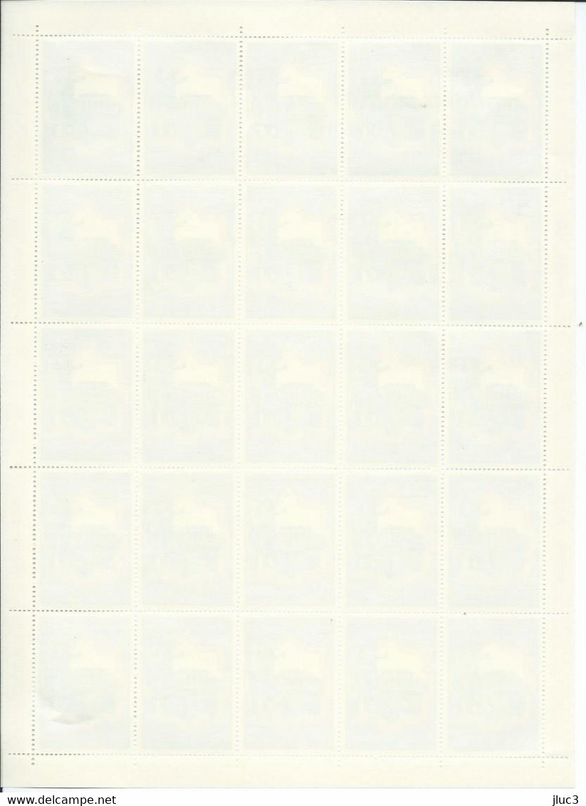 FC4620 - URSS 1979 - La  Belle  FEUILLE  Entière  Neuve** De  25  TIMBRES  N° 4620 (YT) - SPORT JO 80 - Valeur > 200 EUR - Full Sheets