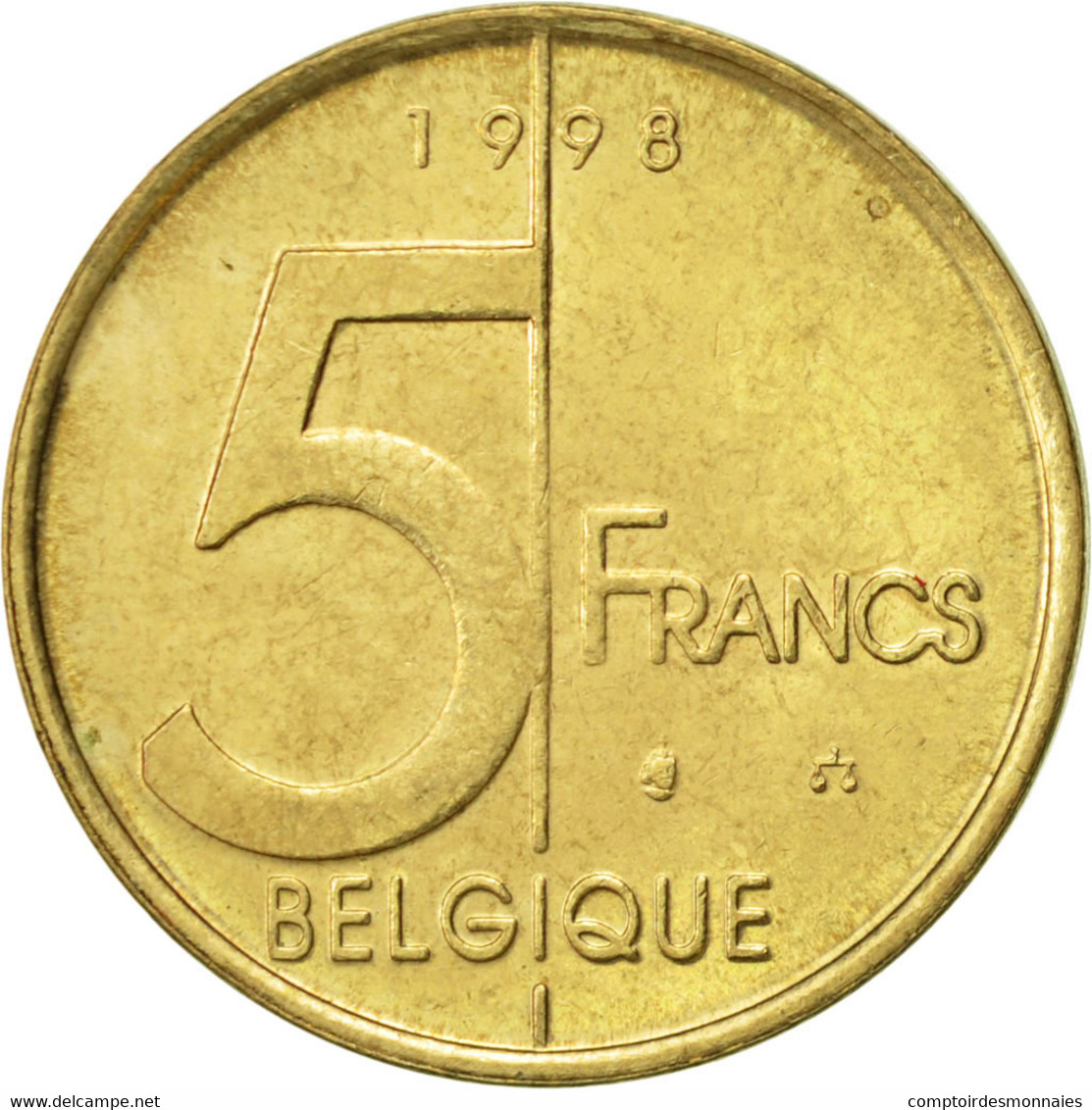 Monnaie, Belgique, Albert II, 5 Francs, 5 Frank, 1998, Bruxelles, TTB+ - 5 Francs