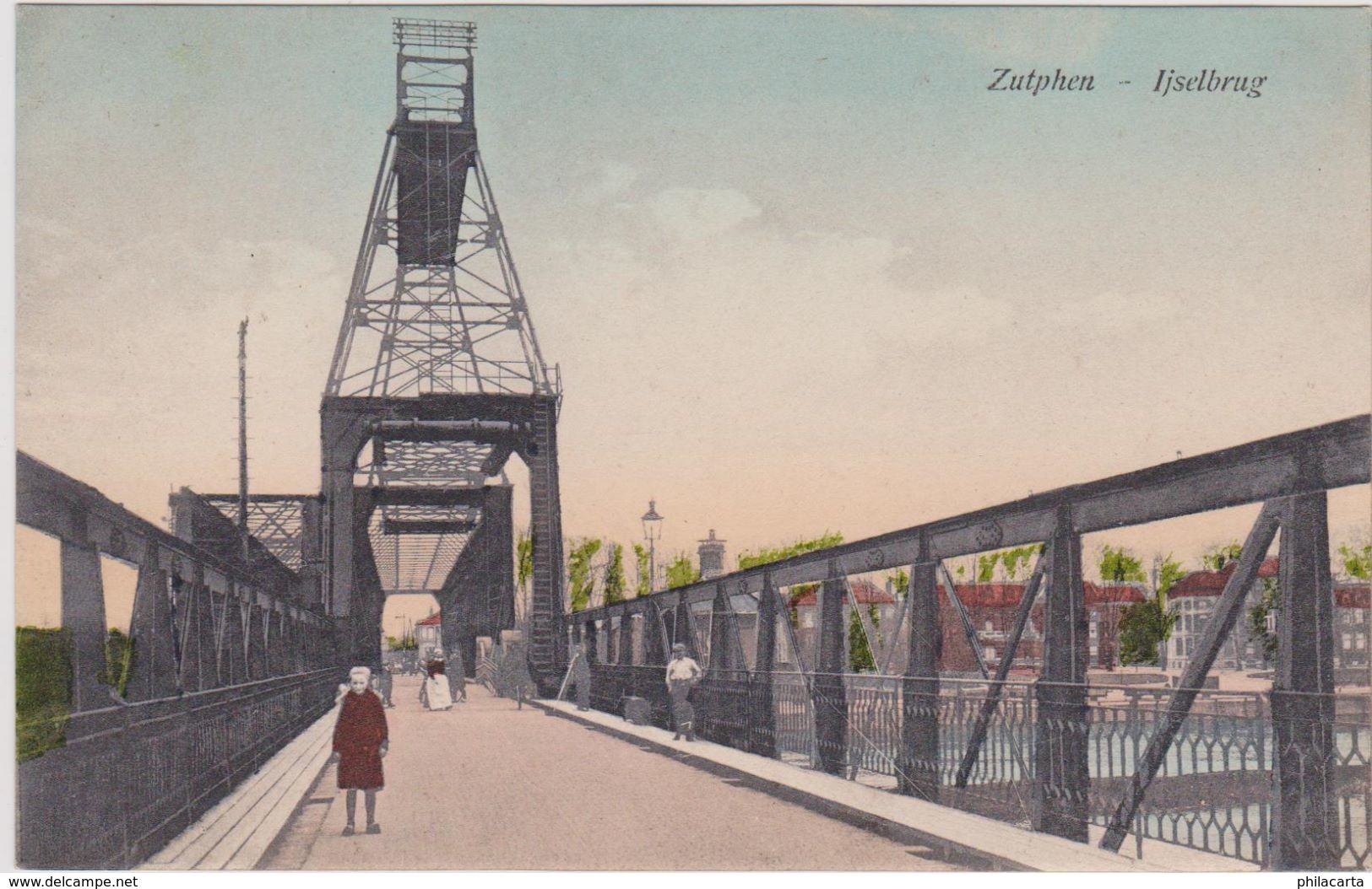 Zutphen - IJsselbrug Levendig - Zeer Oud - Zutphen