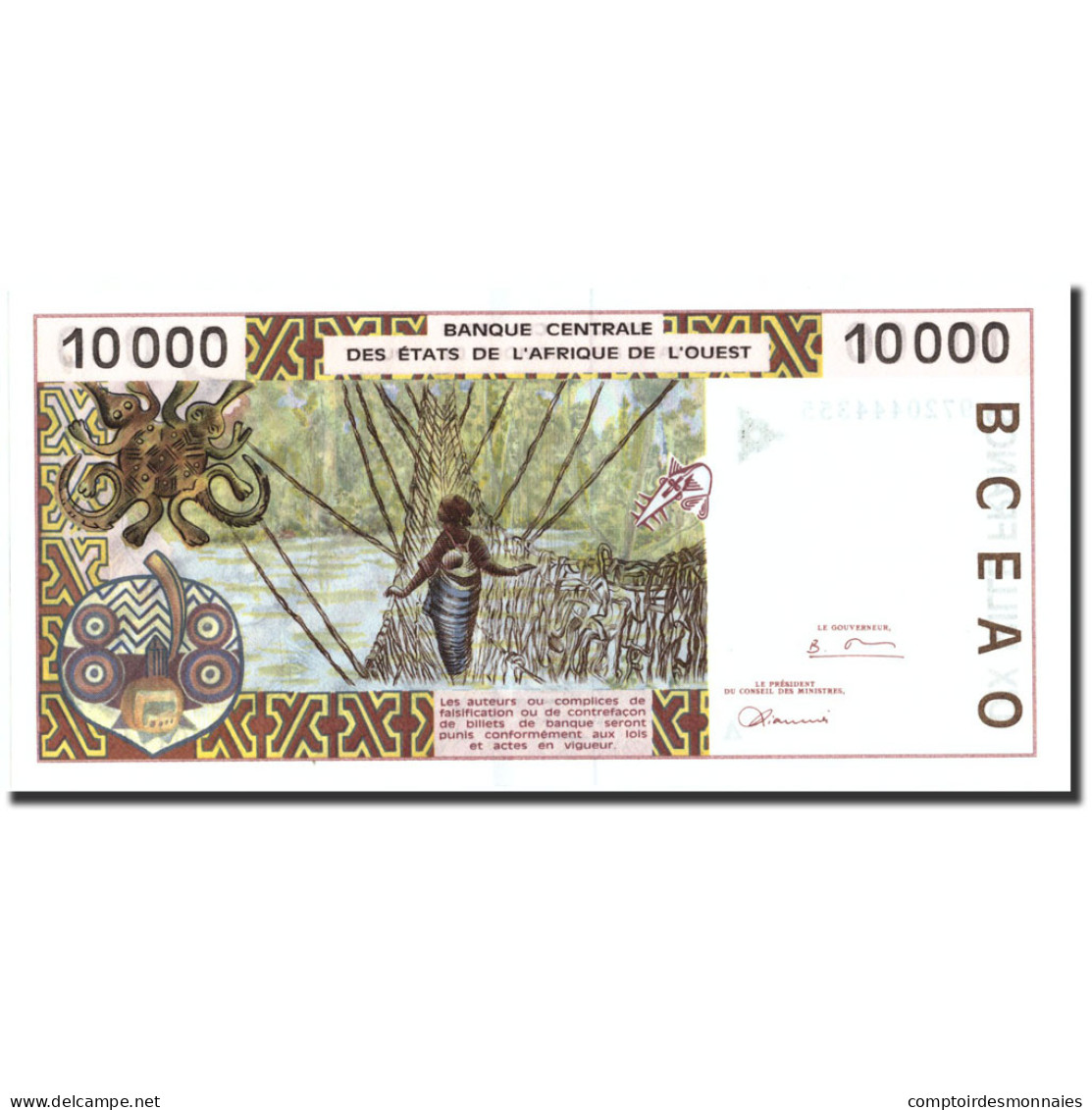 Billet, West African States, 10,000 Francs, 1997, 1997, KM:114Aa, NEUF - West-Afrikaanse Staten