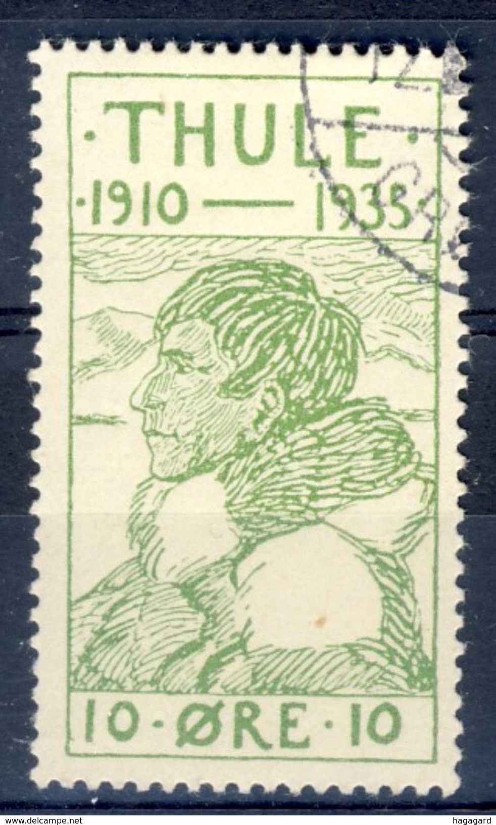 +Greenland / Thule 1935. Michel 1. Cancelled - Thule