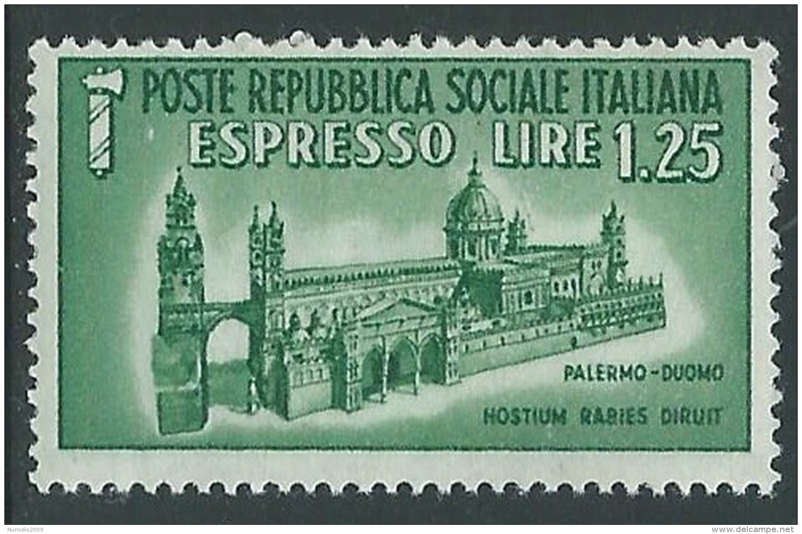 1944 RSI ESPRESSO DUOMO DI PALERMO MNH ** - B2-2 - Poste Exprèsse