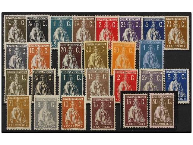 * PORTUGAL. Yv.206A/21A Y 206B/21B. 1912. SERIES COMPLETAS, Papel Ordinario Y Couche. Muy Bonitos. Yvert.1.055&euro;. - Andere & Zonder Classificatie