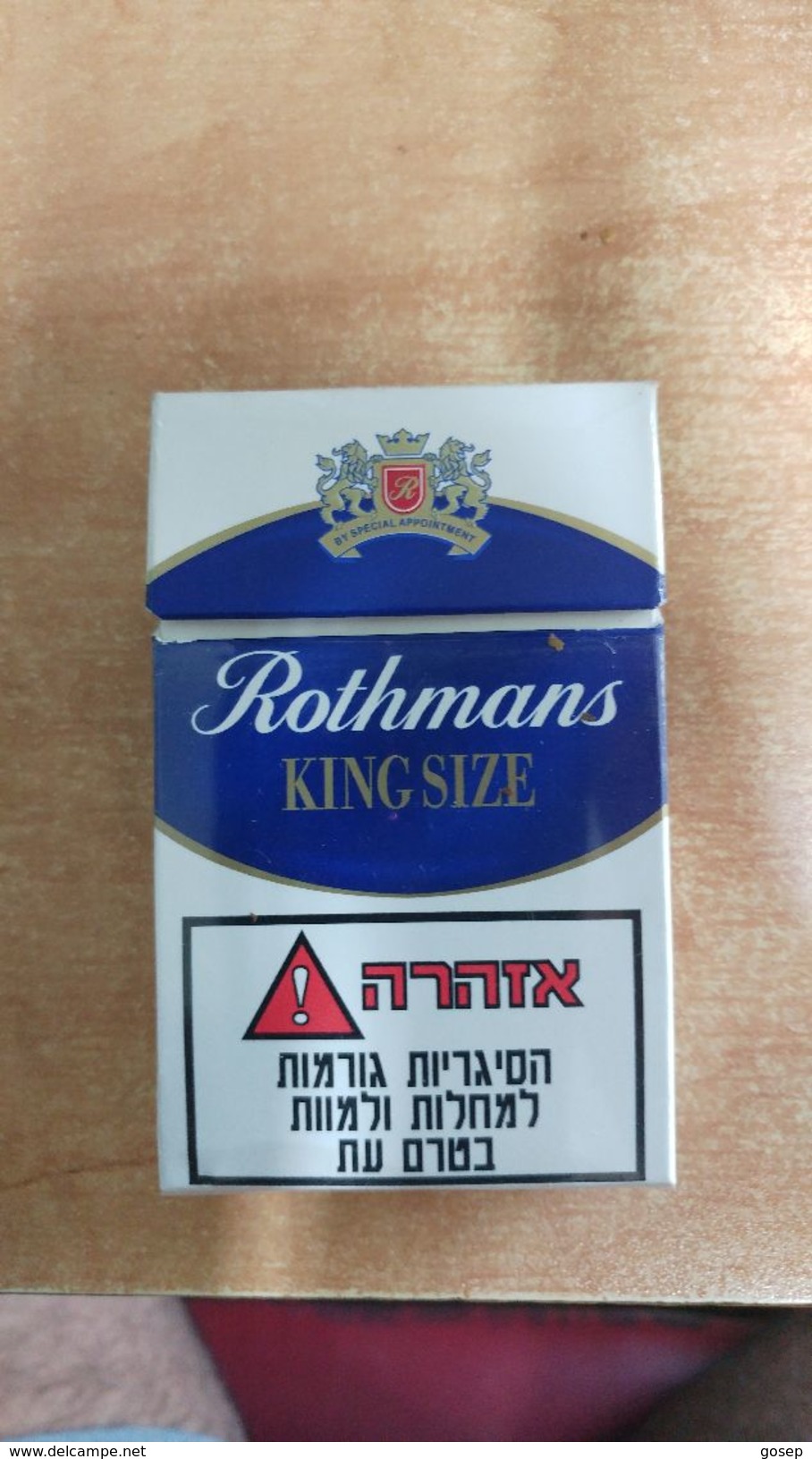 Boxes-israel-box Empty Cigarette-rothmans King Size-(39) - Etuis à Cigarettes Vides