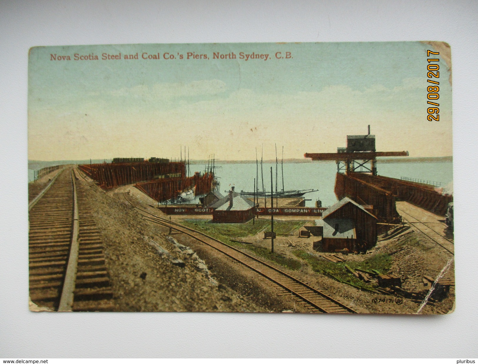 CANADA  NOVA SCOTIA STEEL AND COAL CO`S PIERS , NORTH SYDNEY , OLD POSTCARD , 0 - Cape Breton