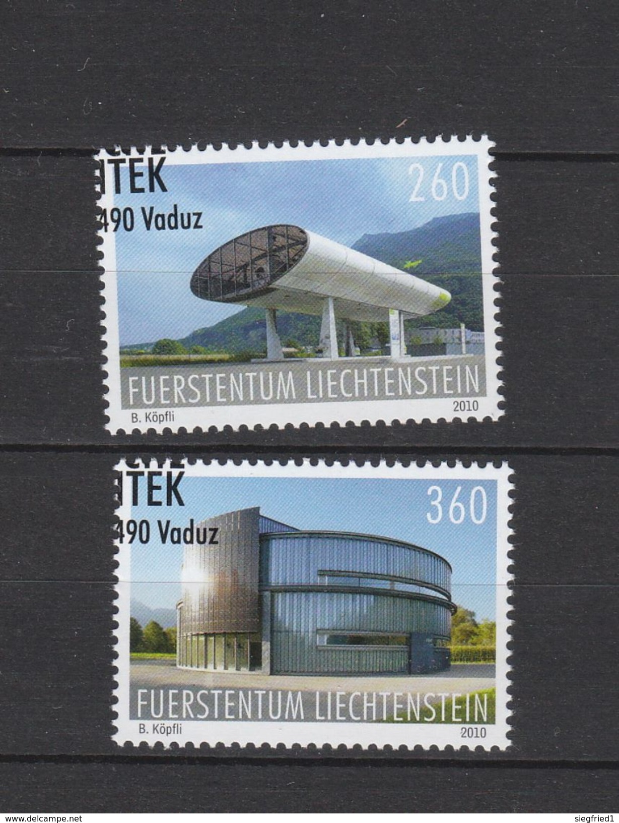 Liechtenstein Gestempelt 1547-1548 Architektur Postpreis CHF 6,20 - Usados