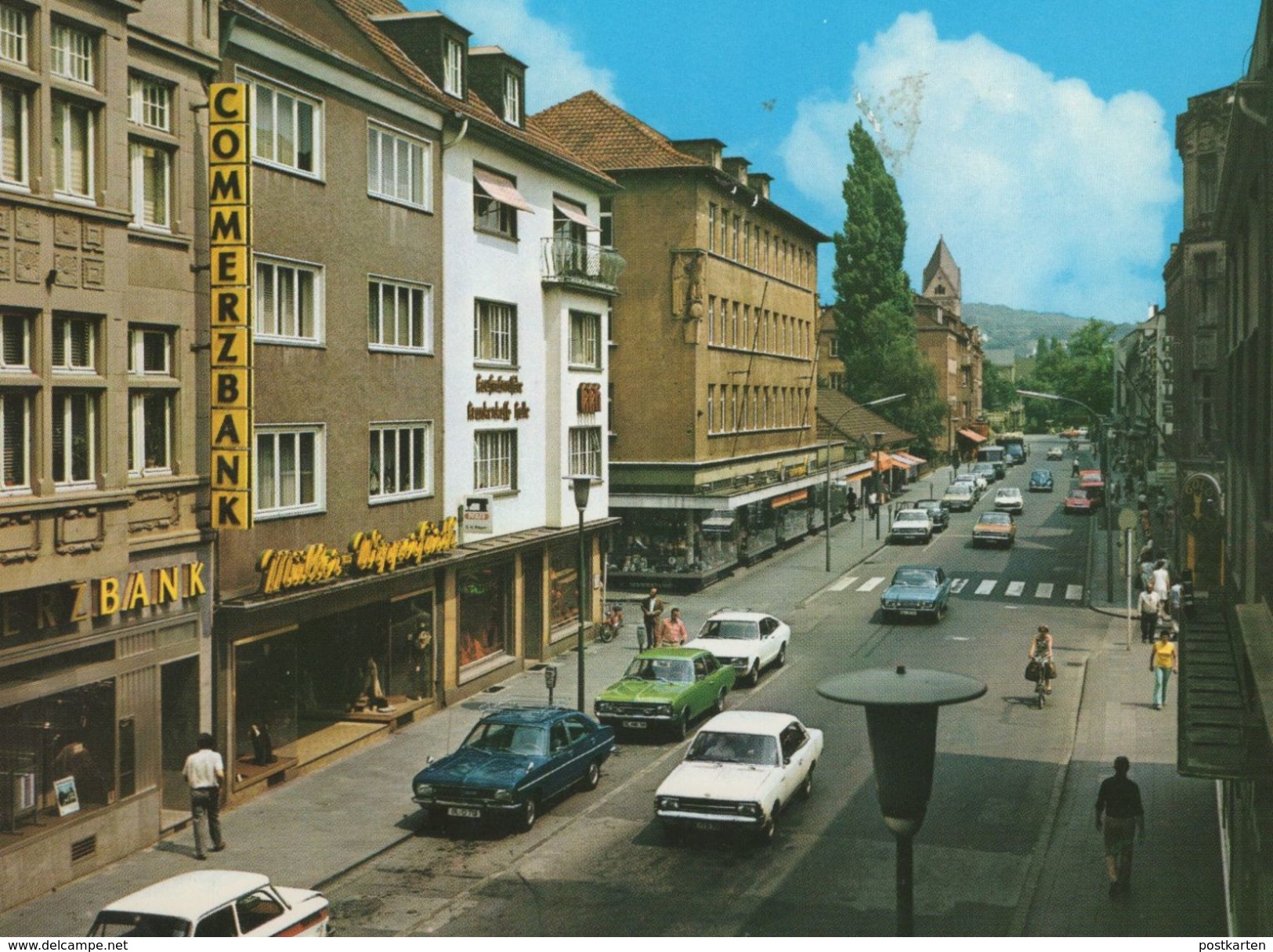 ÄLTERE POSTKARTE BERGISCH GLADBACH HAUPTSTRASSE OPEL GESCHÄFT MÜLLER WIPPERFÜRTH COMMERZBANK Ansichtskarte Cpa Postcard - Ahaus