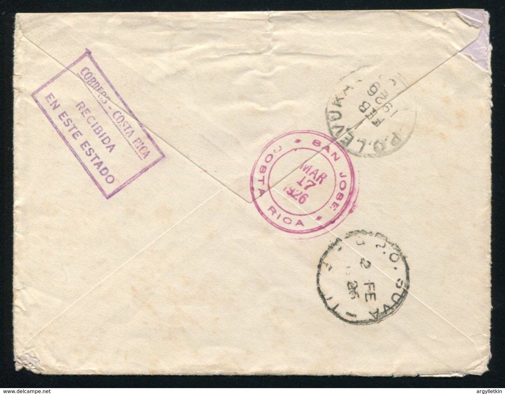 FRENCH PACIFIC WALLIS ET FUTUNA FIJI COSTA RICA TAXED MAIL - Lettres & Documents