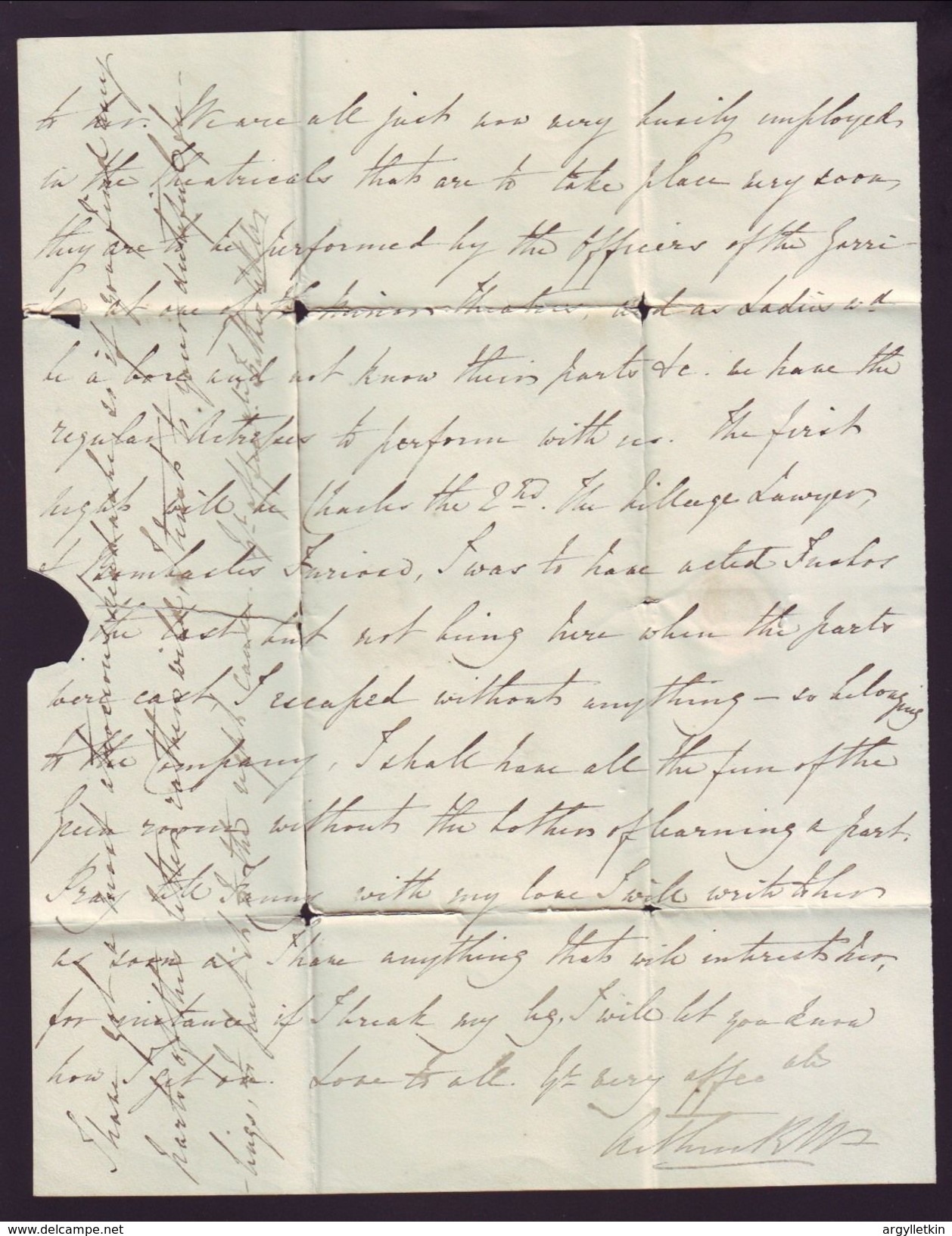 IRELAND FREE ATHLONE 1829 PHOENIX PARK 1830 TO SURREY, ENGLAND - ...-1840 Préphilatélie