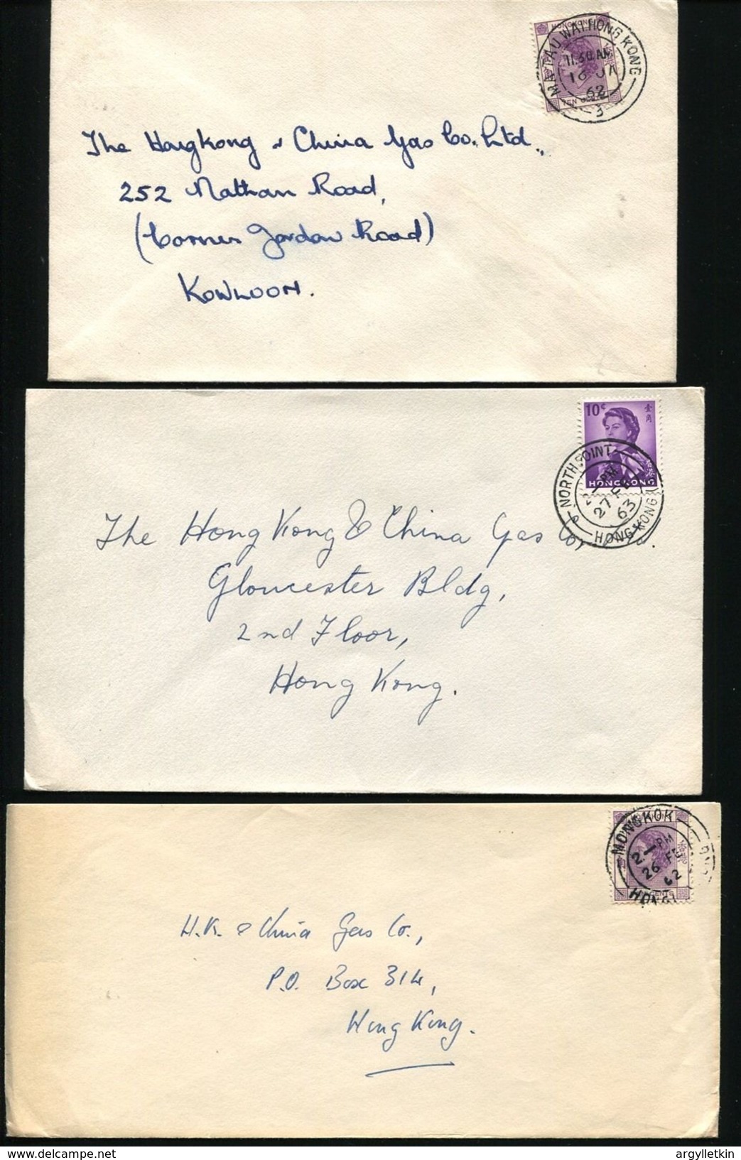 HONG KONG POSTMARKS WONG TAI SIN SHAMSHUIPO NORTH POINT 1962/4 - Covers & Documents