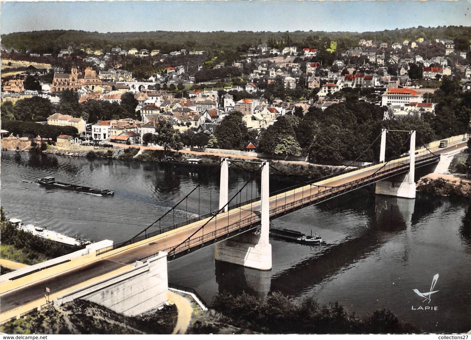 78-TRIEL-SUR-SEINE- LE NOUVEAU PONT VUE DU CIEL - Triel Sur Seine