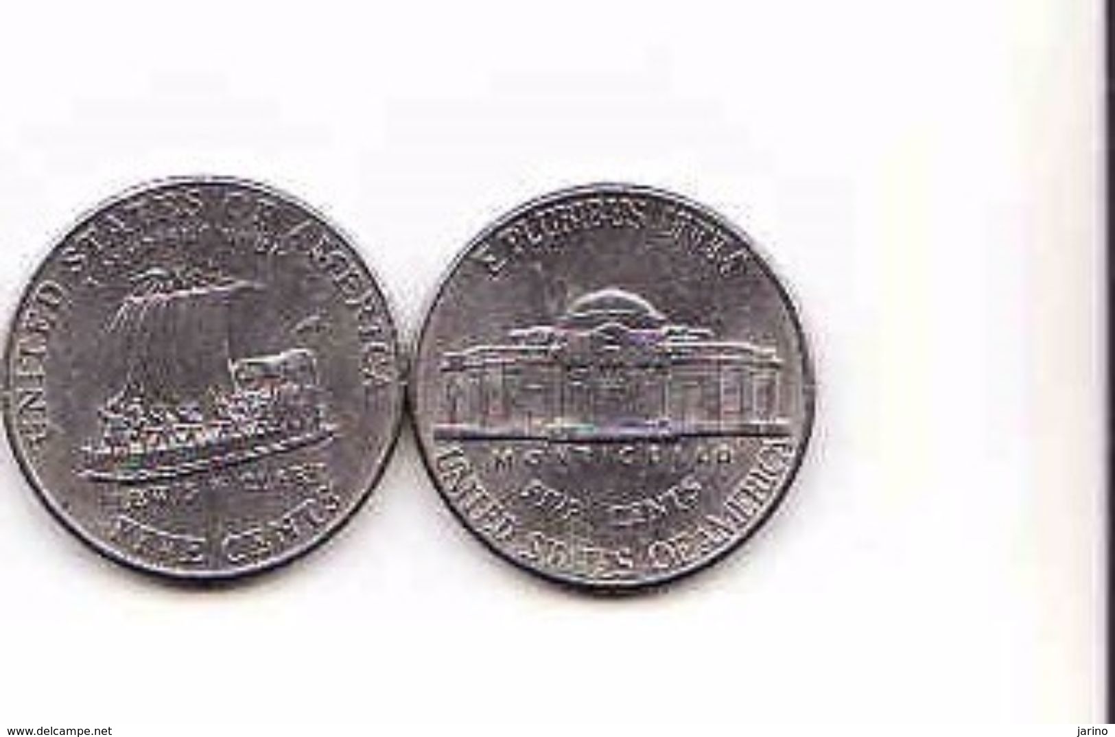 2 X USA 5 Cents 2002 D + 2004 P Lewis & Clark - 1938-…: Jefferson