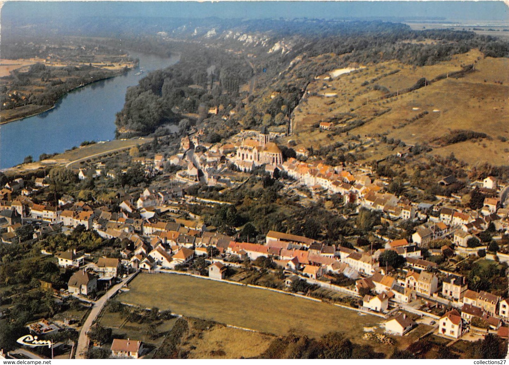 95-VETHEUIL- VUE GENERALE AERIENNE - Vetheuil