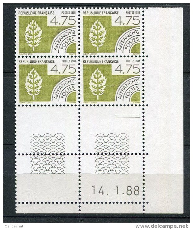 4453 - FRANCE Préoblitérés N°201 ** 4.75F  Olive  La Terre    Du   14.1.88    SUPERBE - Vorausentwertungen