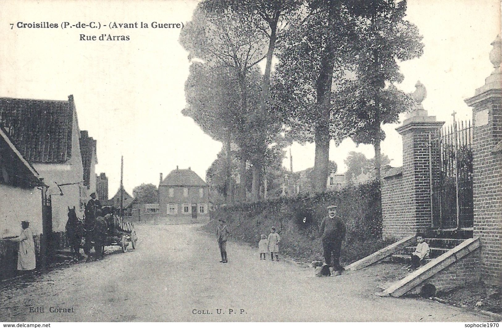 PAS DE CALAIS - 62 - CROISILLES - Rue D'Arras - Avant Guerre 14 - Croisilles