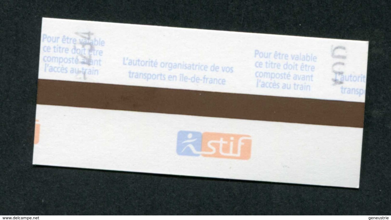 Ticket De Train / Métro - SNCF (Banlieue Parisienne / Tarif Réduit - Plein Tarif Enfant) Paris Train - Europa