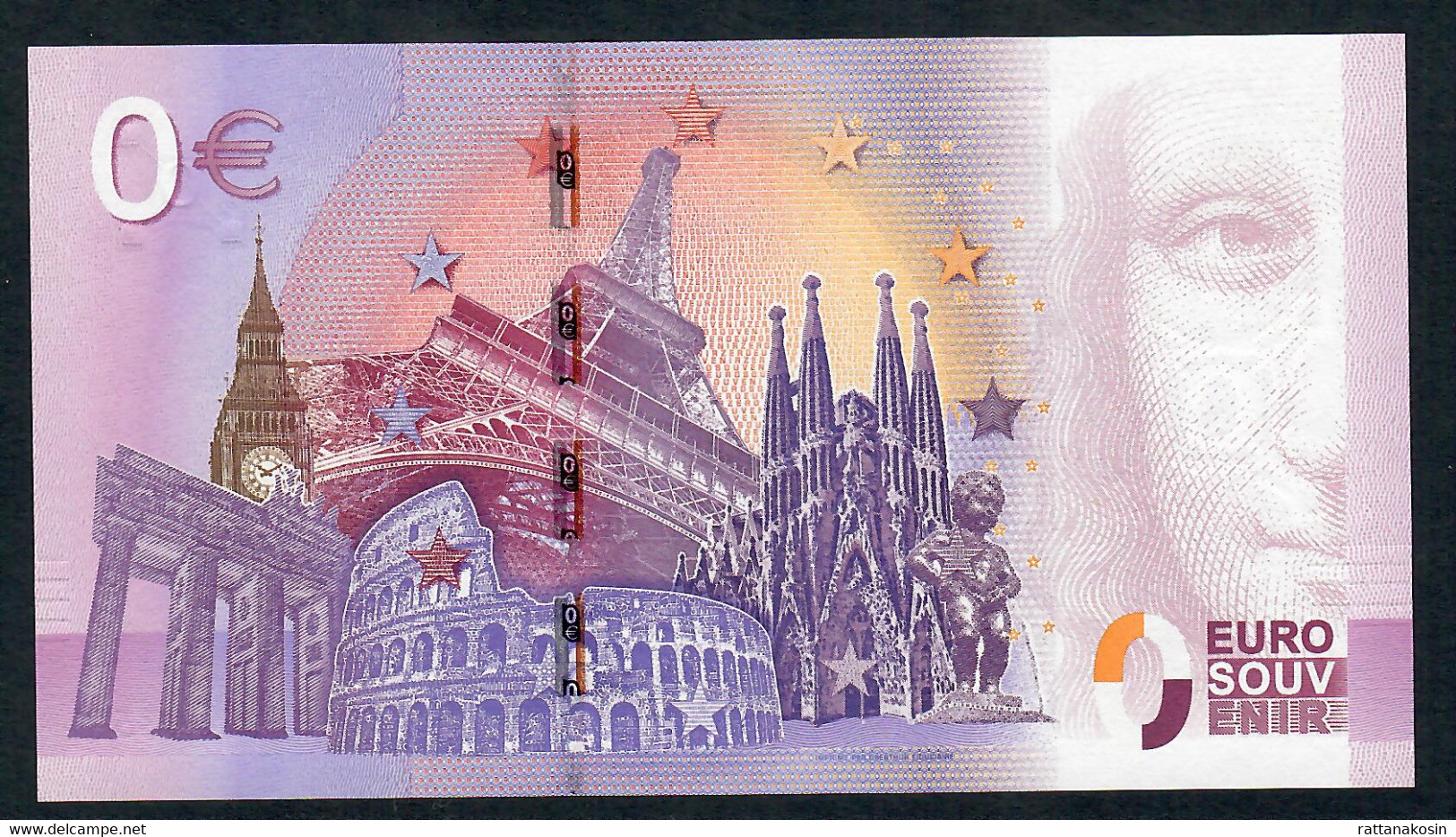 FRANCE EUROSOUVENIR NLP ZERO EURO CHENONCEAU 2016 UNC. - Autres & Non Classés