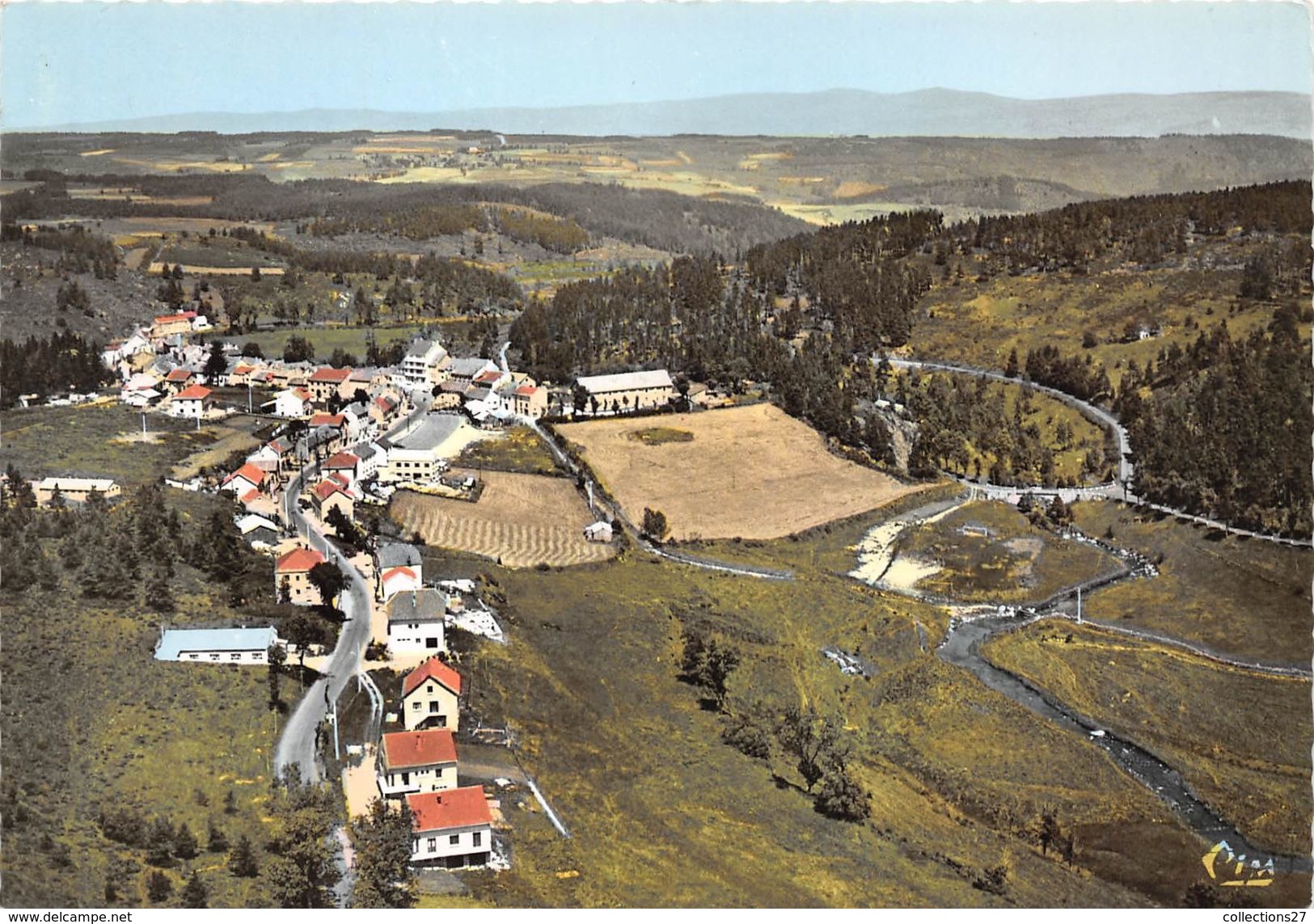 48-GRANDRIEU- VUE GENERALE AERIENNE - Gandrieux Saint Amans