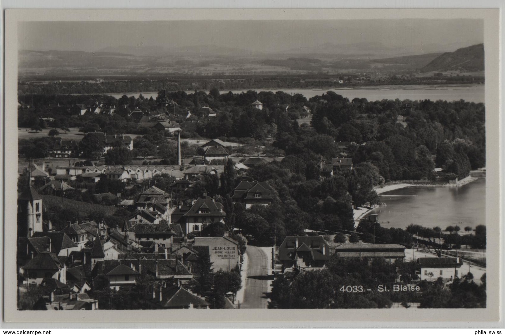 St. Blaise - Partie Du Village, Jean Louis Müller Vins - Photo: Societe Graphique No. 4033 - Saint-Blaise