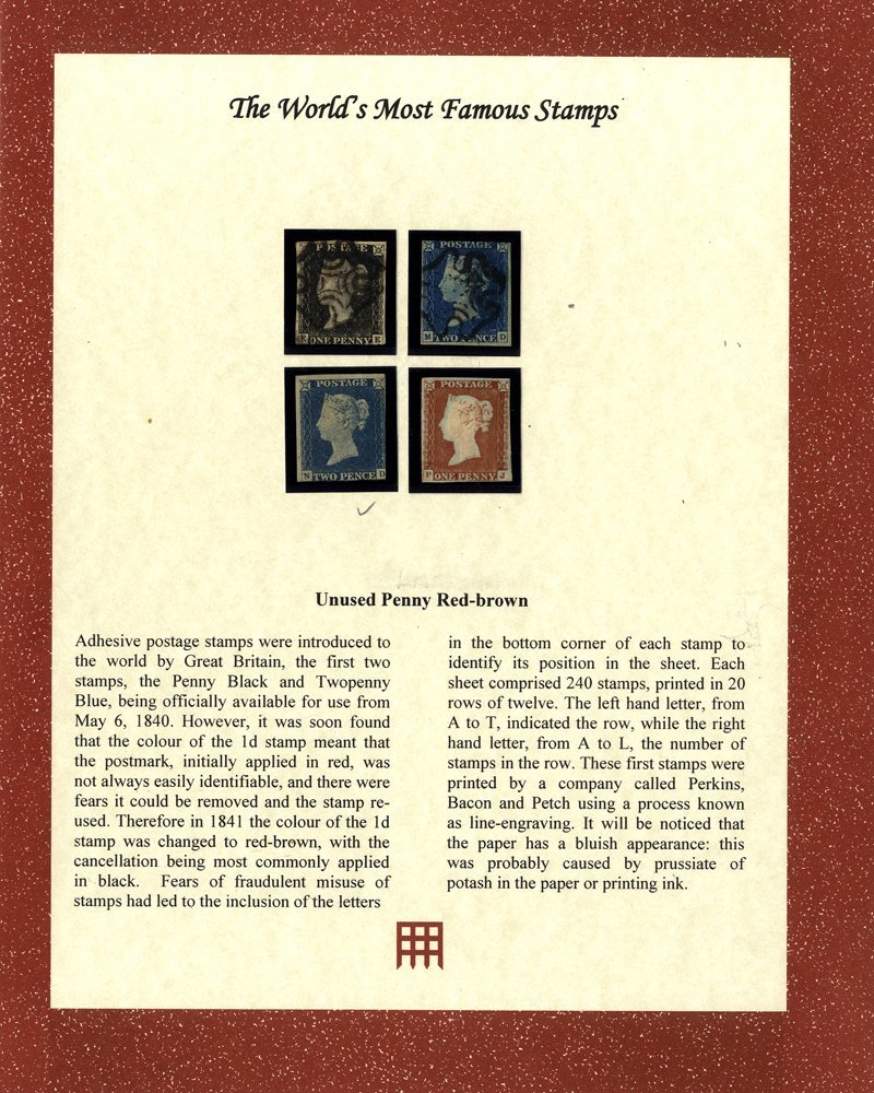 EX WESTMINSTER Collection Of Stamps On Display Pages Within A Black Page Stock Book From 1841 One Penny Mulready Letter - Other & Unclassified