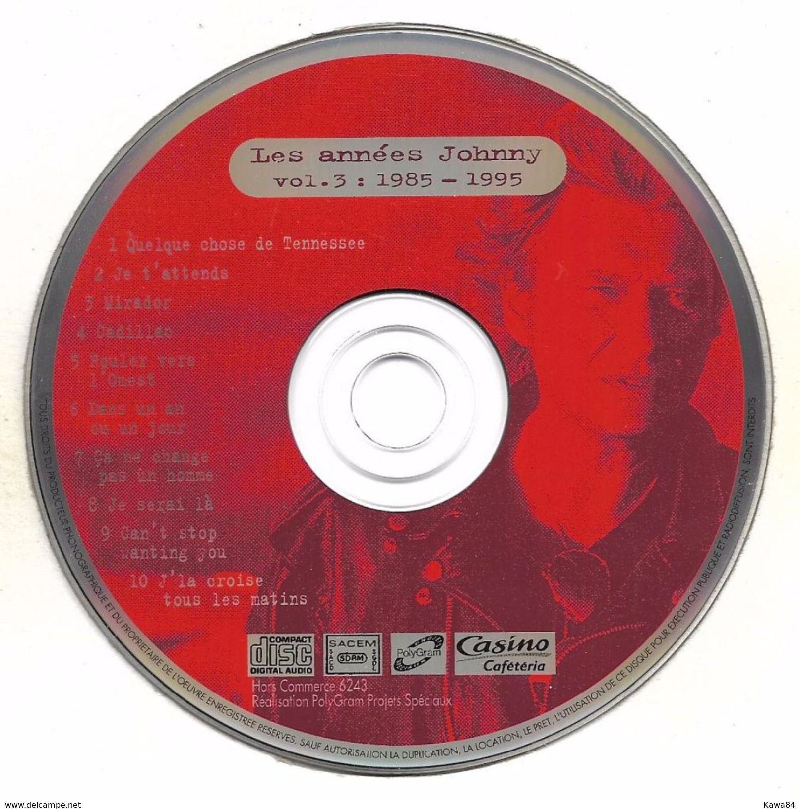 CD Johnny Hallyday / Berger / Goldman / Hallyday / Billon / Shuman " Les Années Johnny Vol: 3 " Promo - Collector's Editions