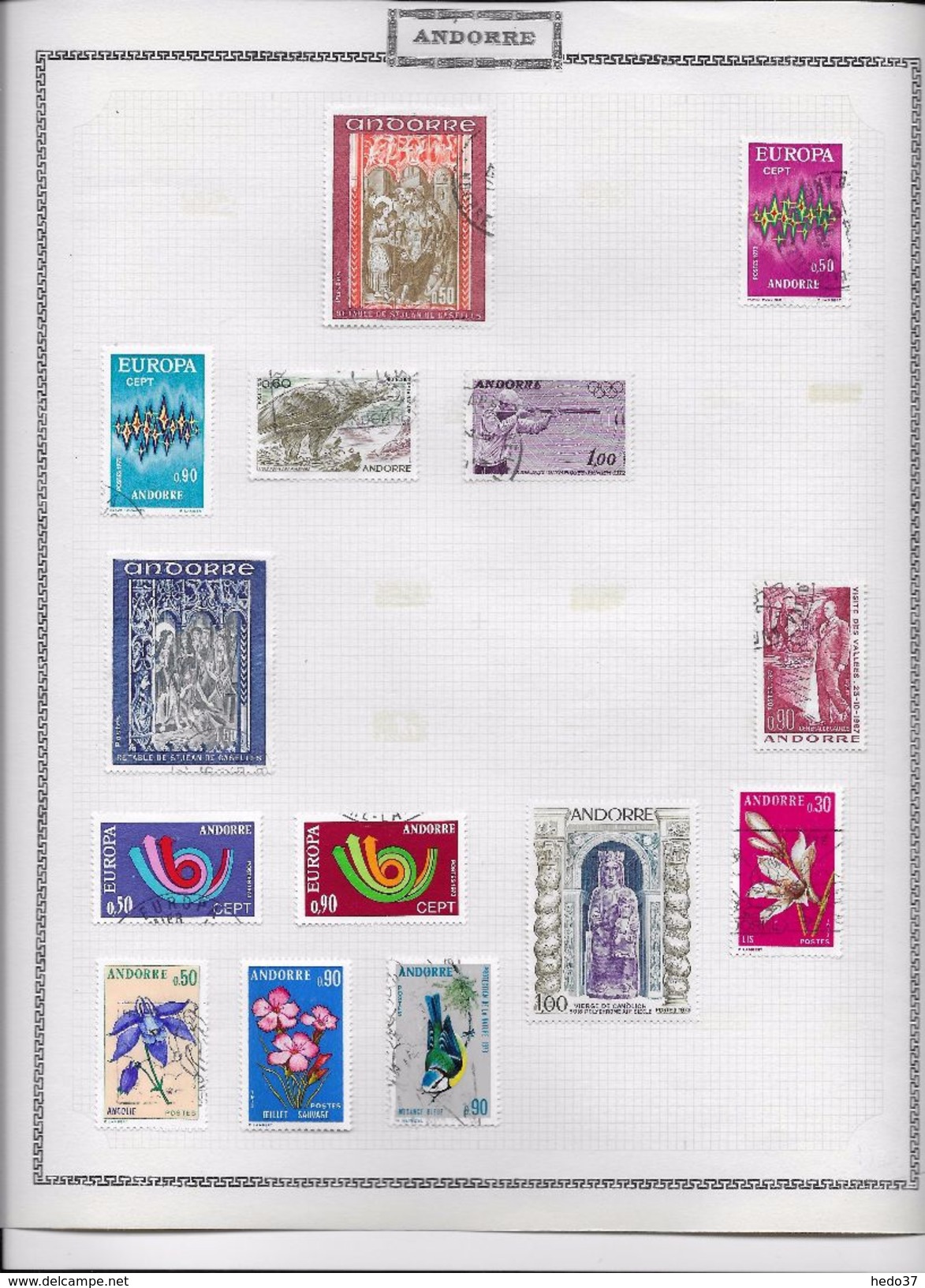 Andorre Français - Collection Vendue Page Par Page - Timbres Oblitérés / Neufs * - TB - Sammlungen