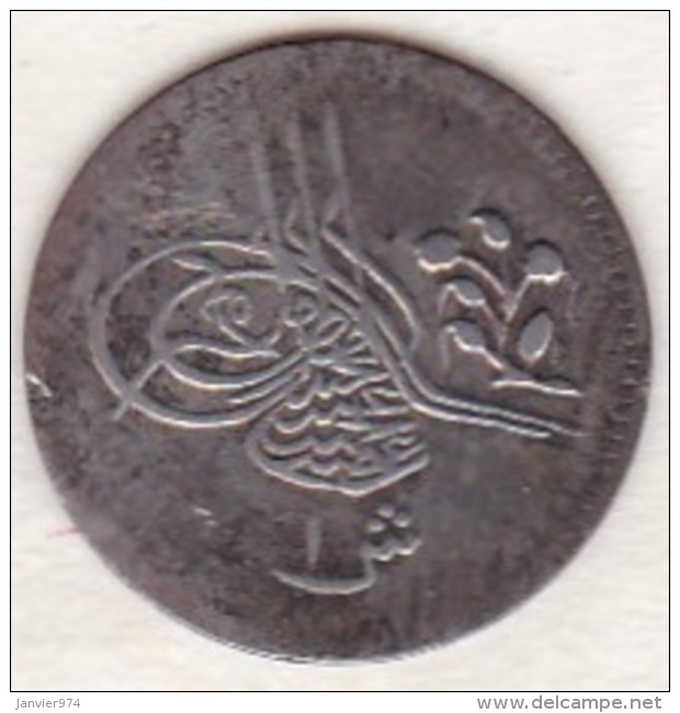 Empire Ottoman. 1 Qirsh AH 1293 Year 3. Abdul Hamid, En Argent. KM# 277 - Egypte