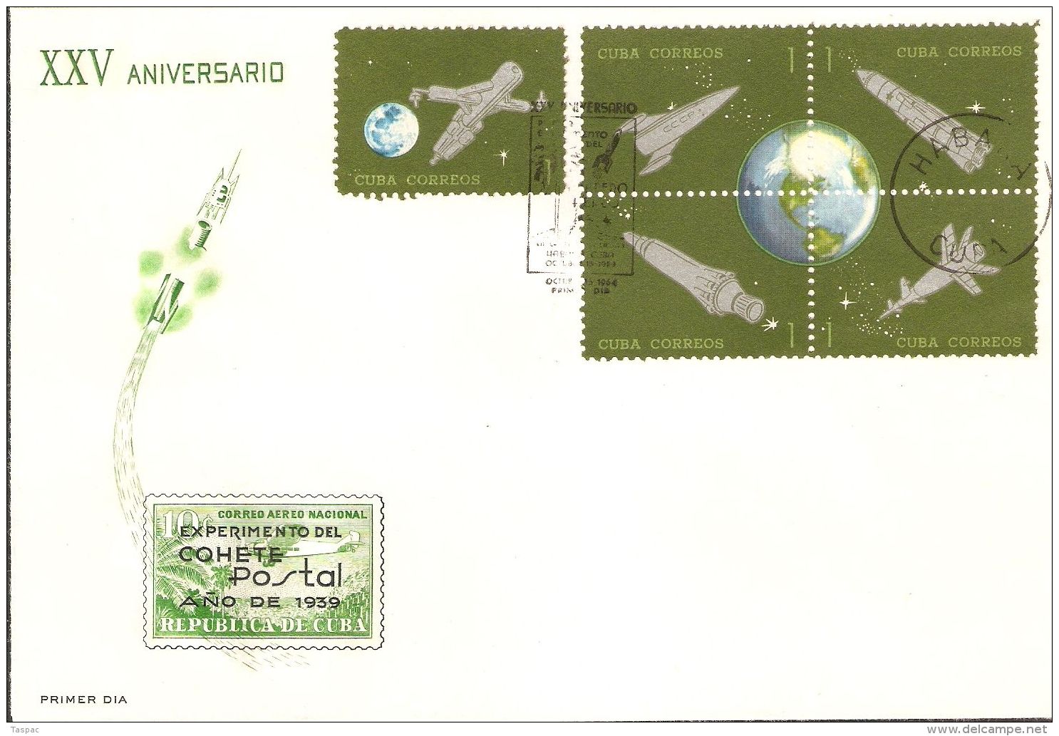 1964 FDC (5) Mi# 918-942 - Satellites And Rockets / Space - Zuid-Amerika